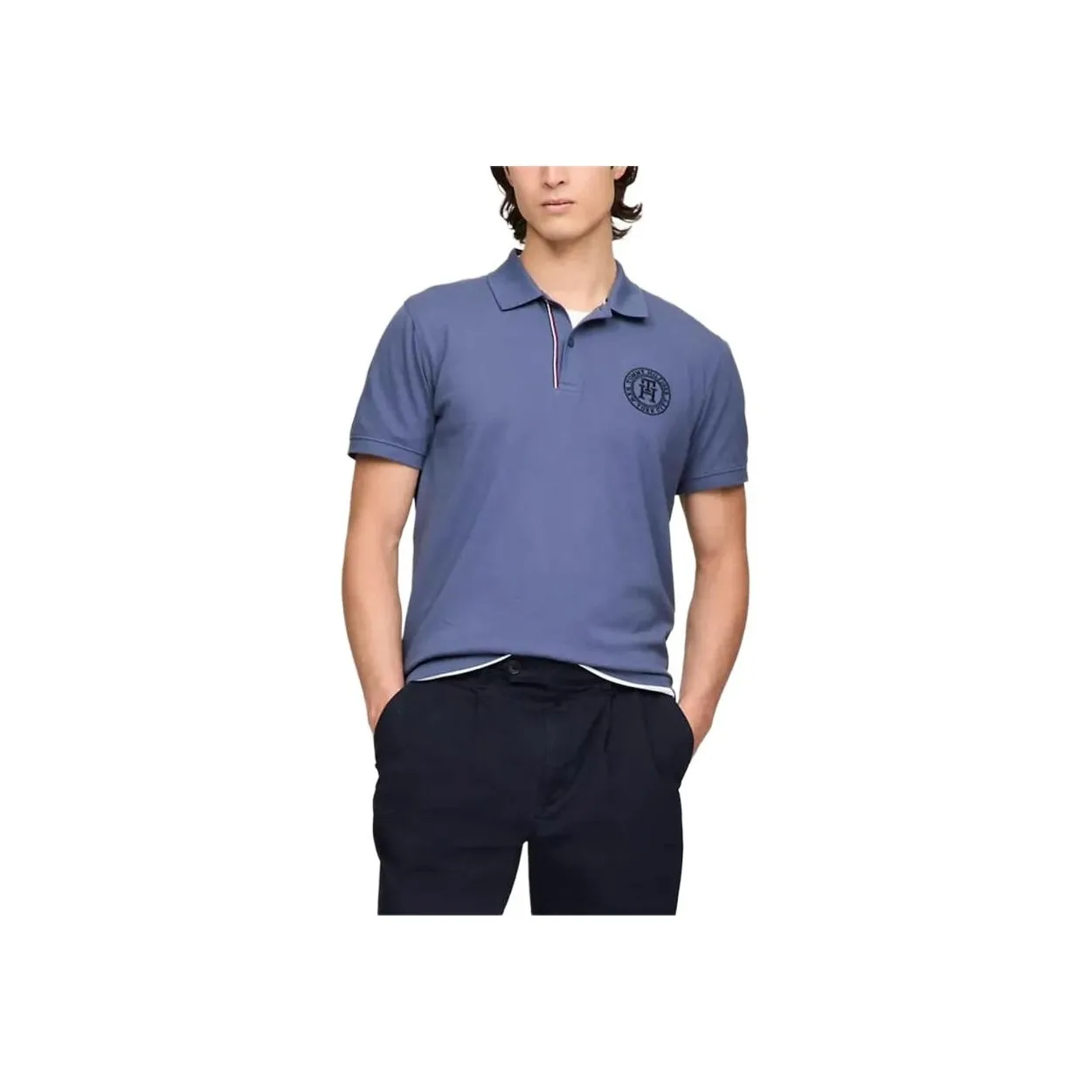 Tommy Hilfiger Polo Shirt Men's Haze Blue