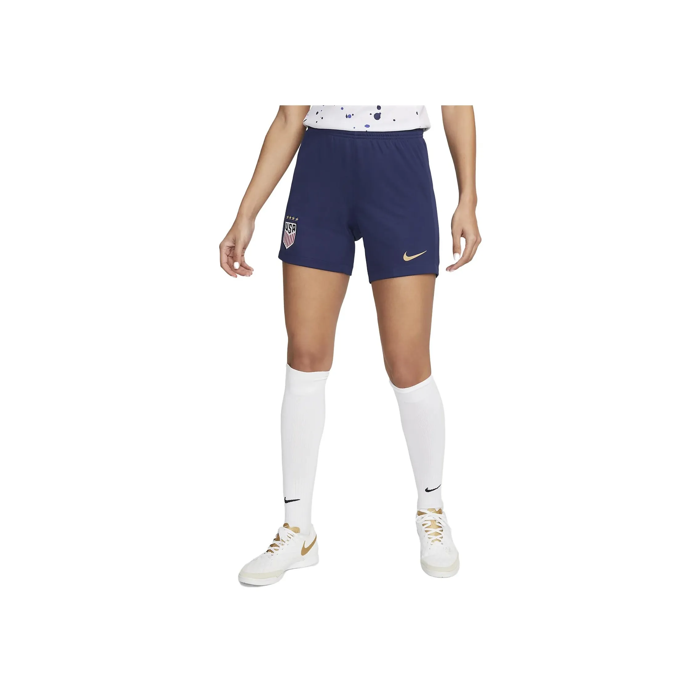 Nike USA Soccer Team Olympic Series U.S. 2022/23 Stadium Home Sports Shorts Women's Blue
