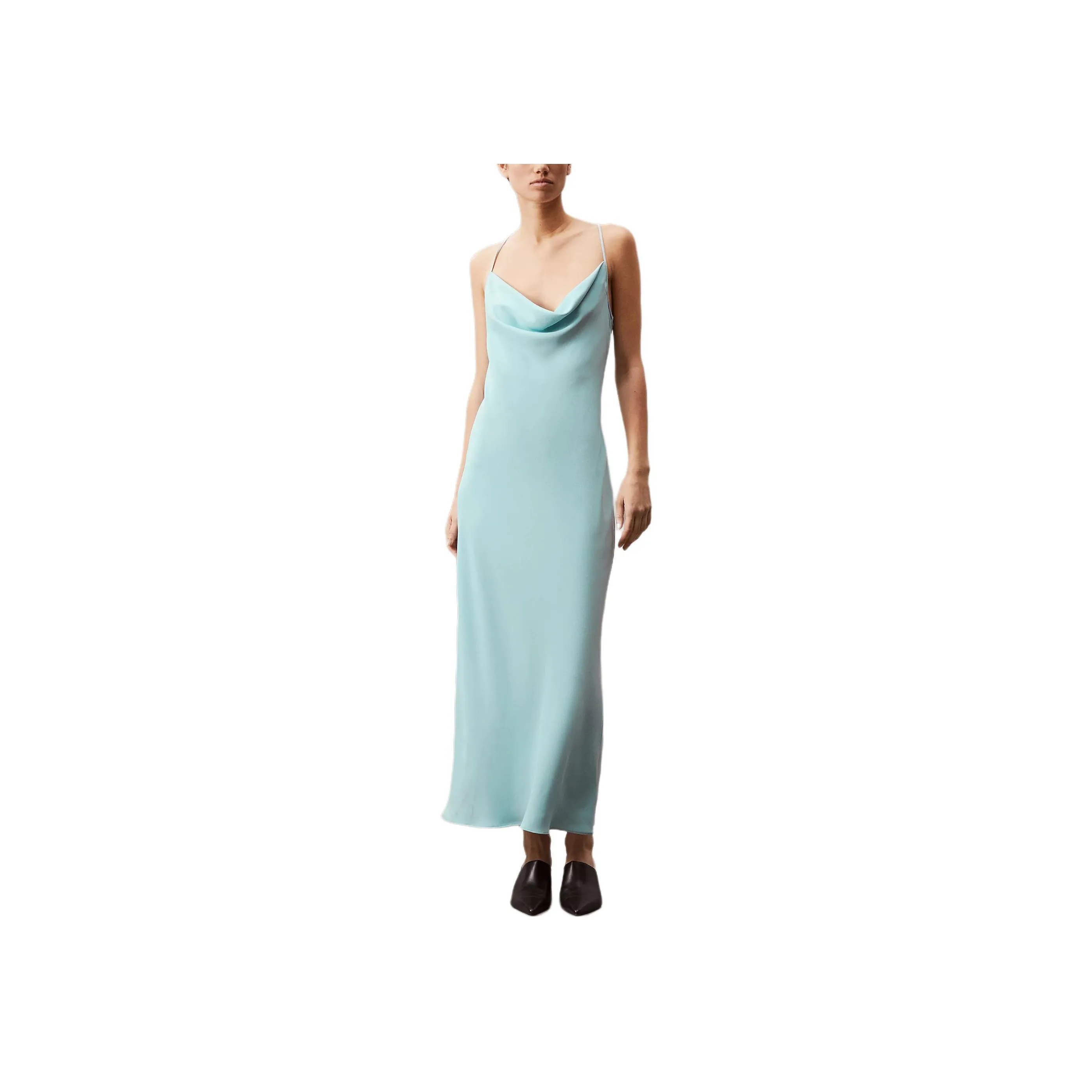 Calvin Klein Slip Dresses Women's Azure