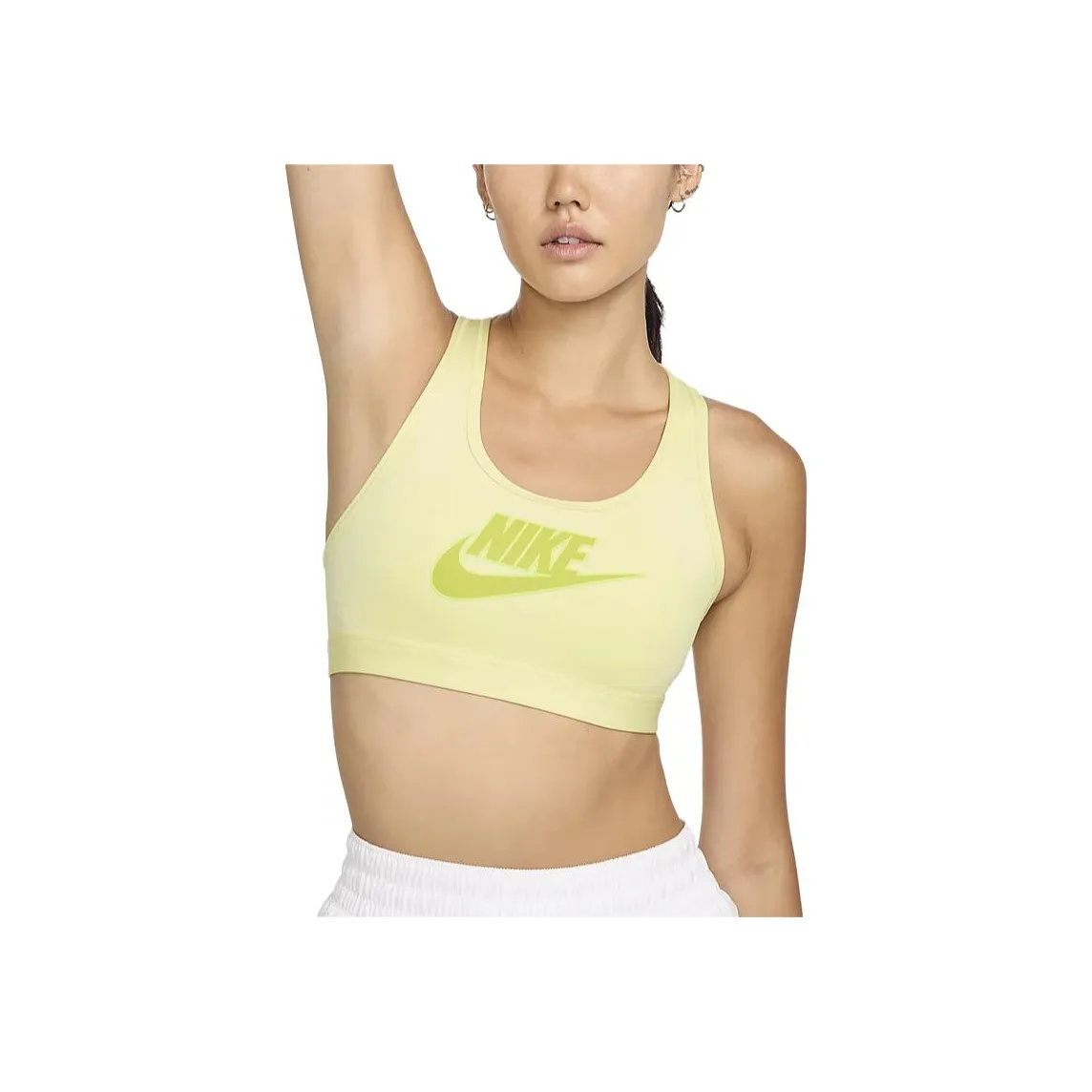 Nike Swoosh Padded Logo Sports Bra Sports Underwear Women's Neon Pink
