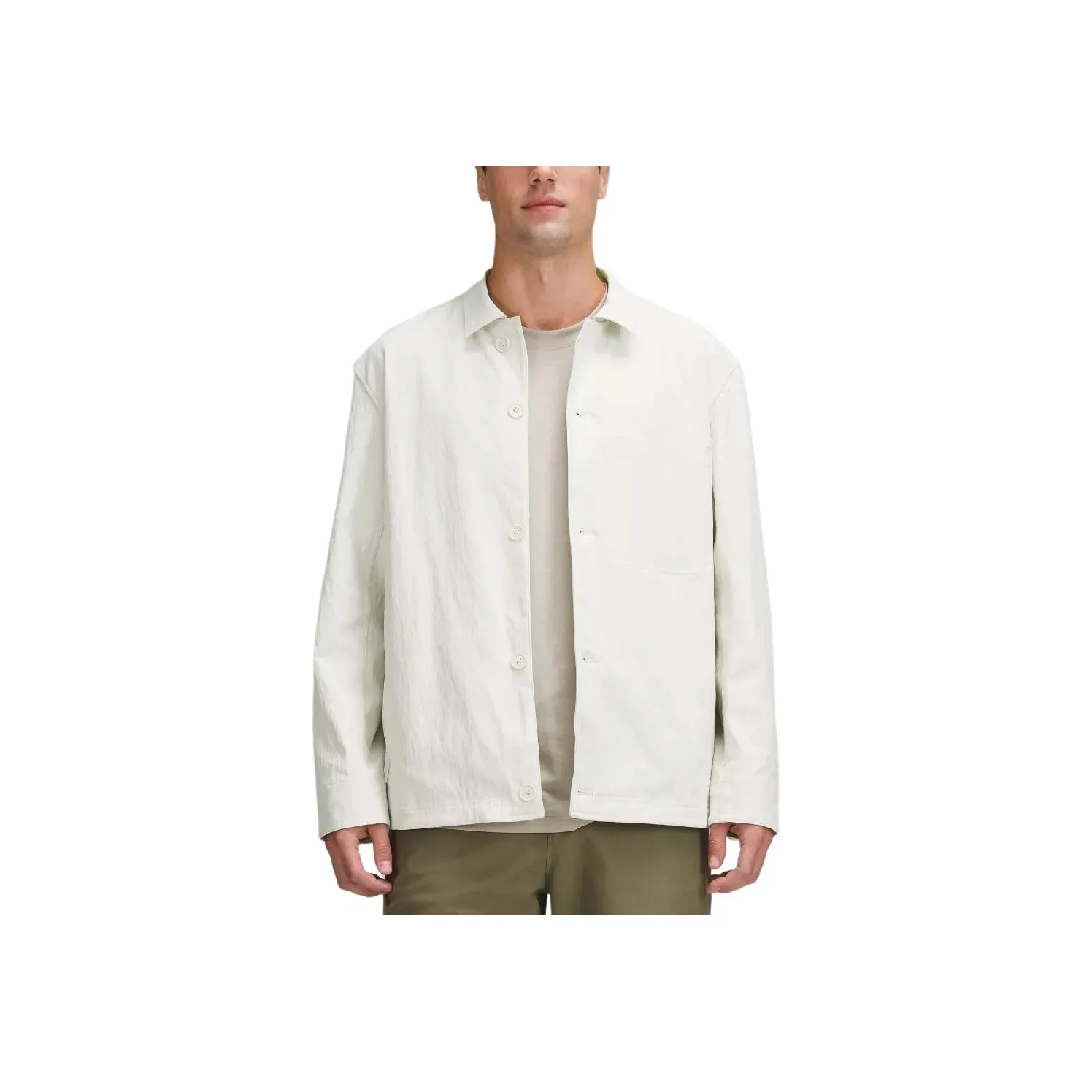 Lululemon Textured Shirt Men's Bone White