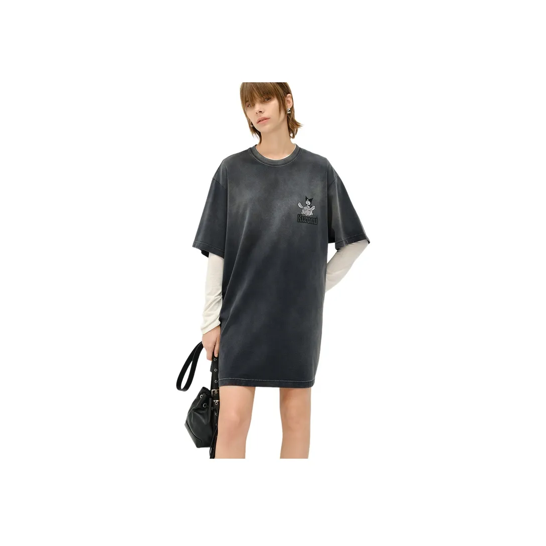 MOCO x KUROMI Короткое платье с короткими рукавами женское