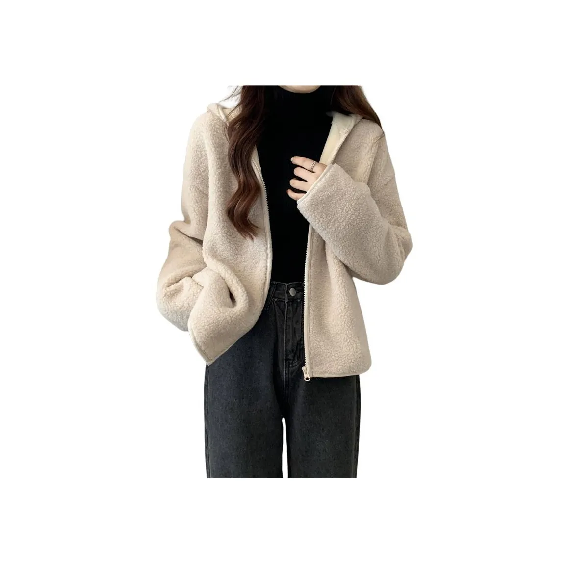 Flowers in water Укороченная куртка Женская