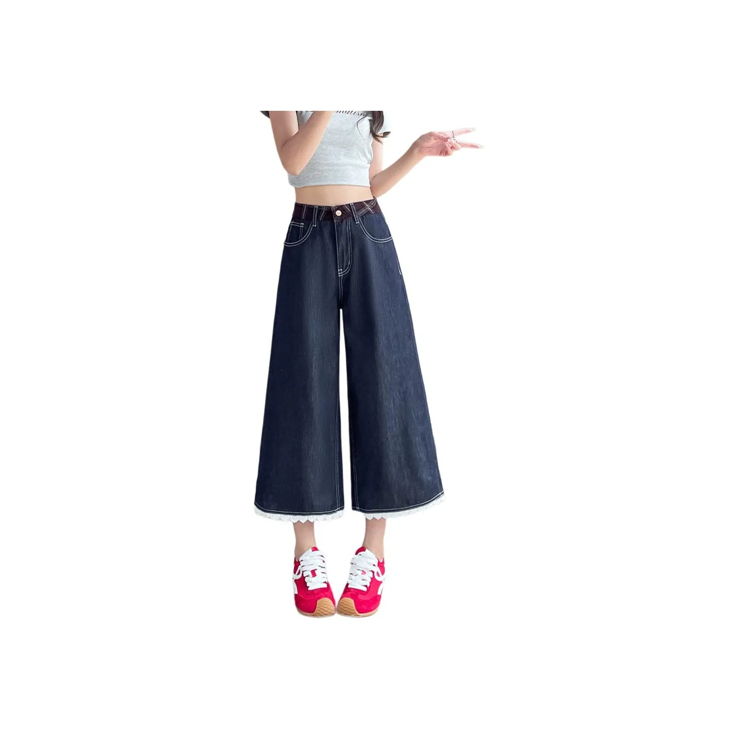 JEANSWEST Темно-синий увеличьте на 1 размер женские джинсы