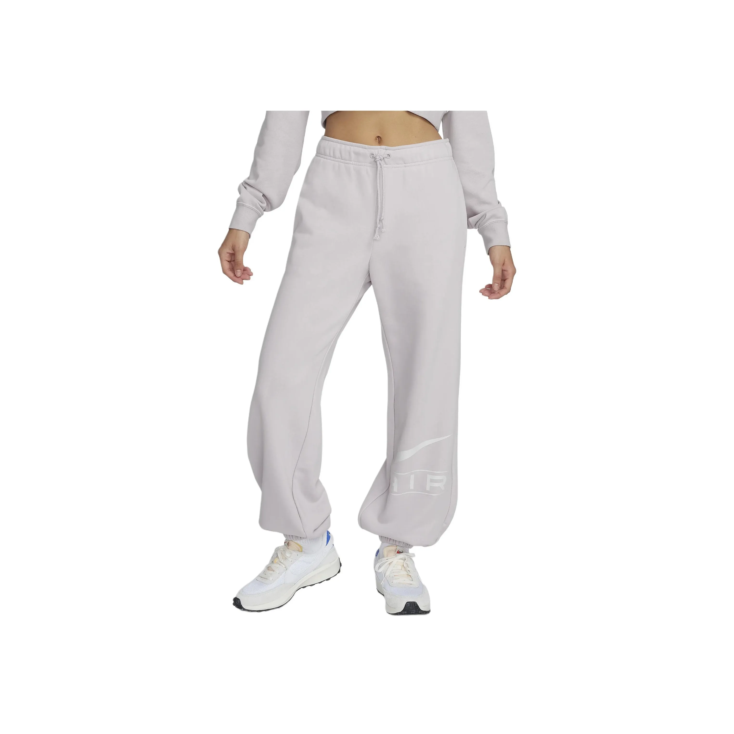 Nike Knitted Sweatpants Women's White Gold Purple
