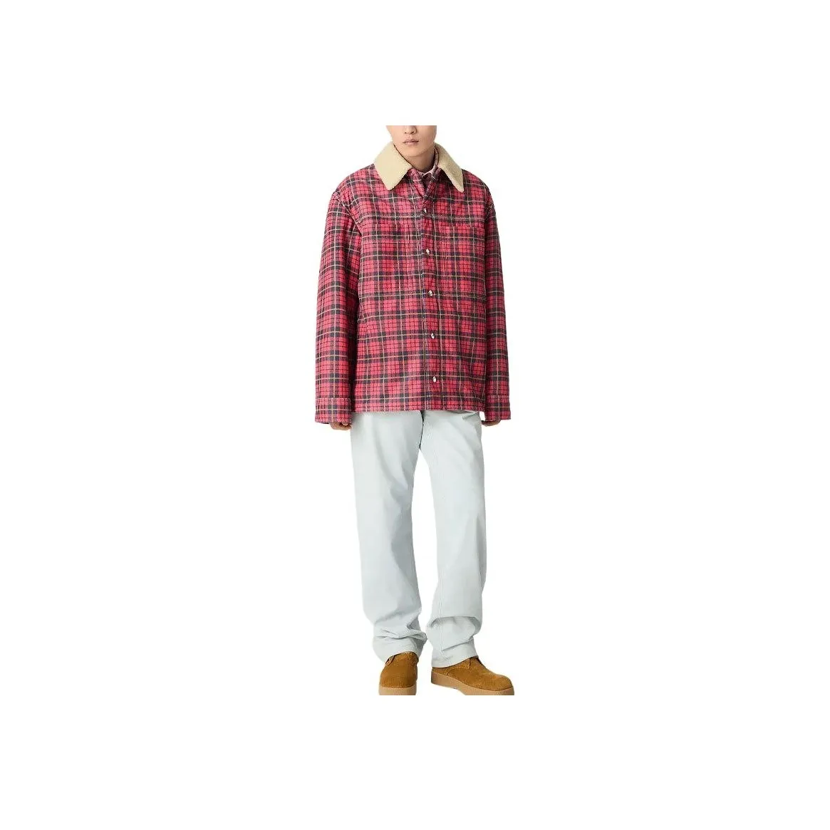 Bottega Veneta FW24 Leather Jacket Men's Red