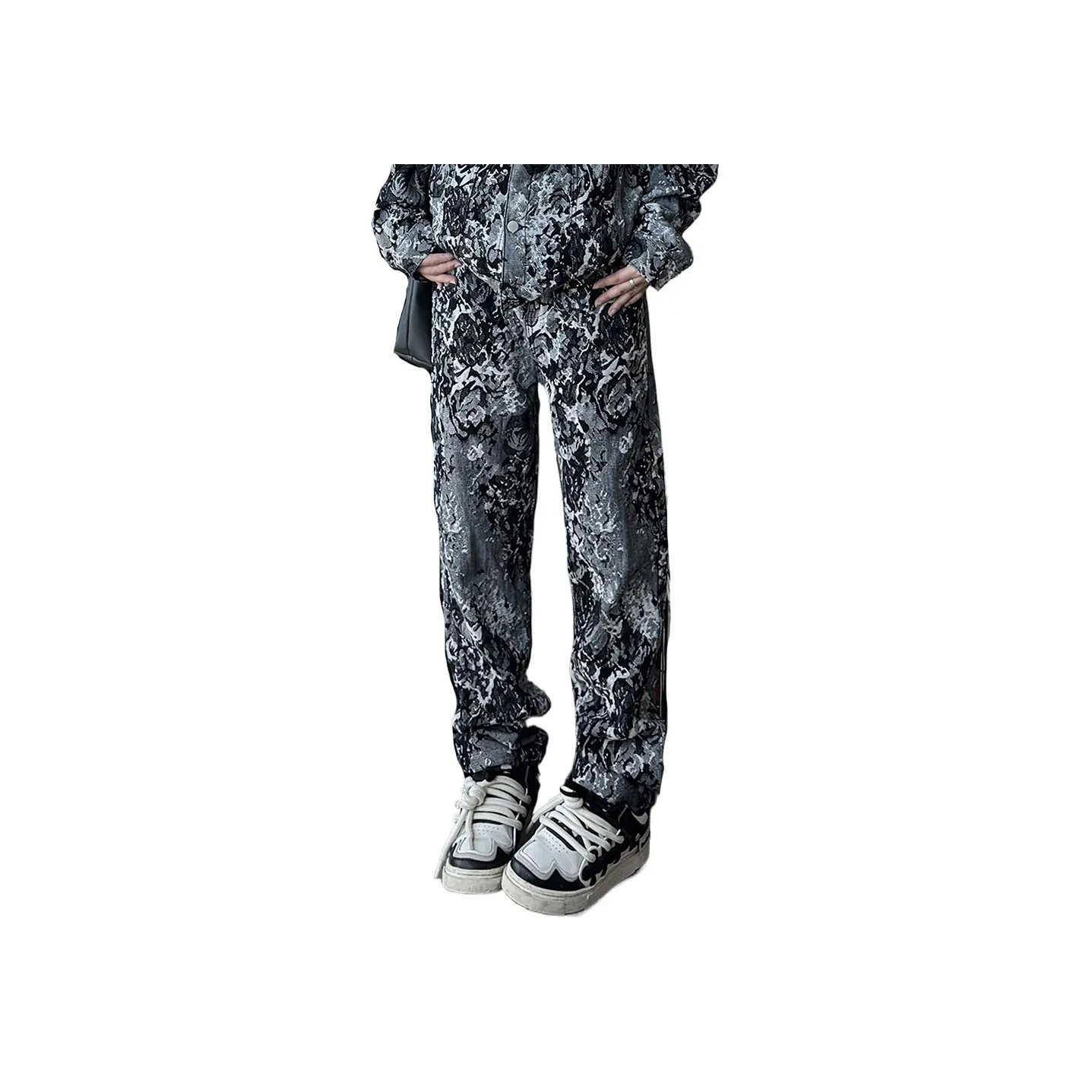 CIZA Черно-белая панда Унисекс Джинсы