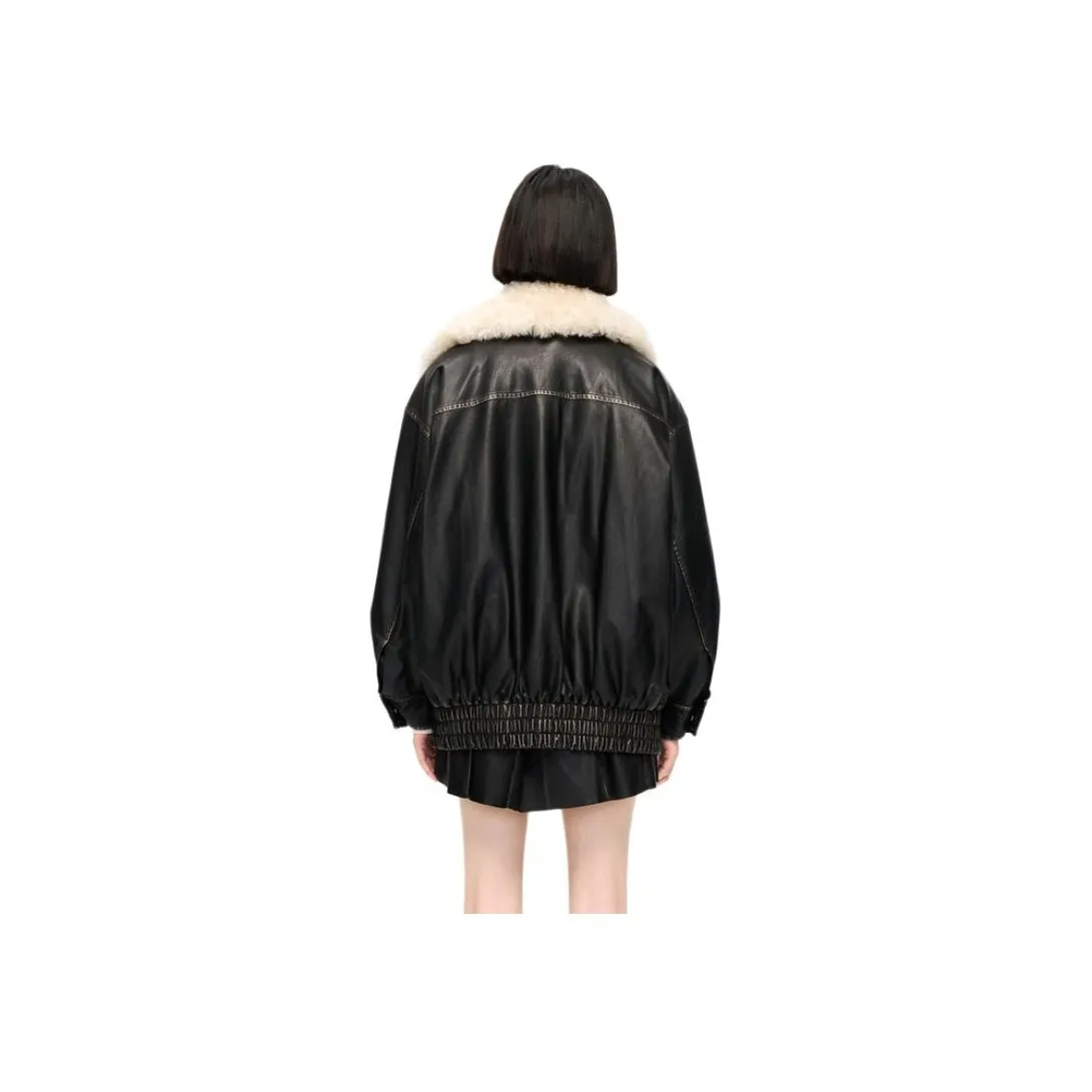 MOCO Leather Jacket Women's Black