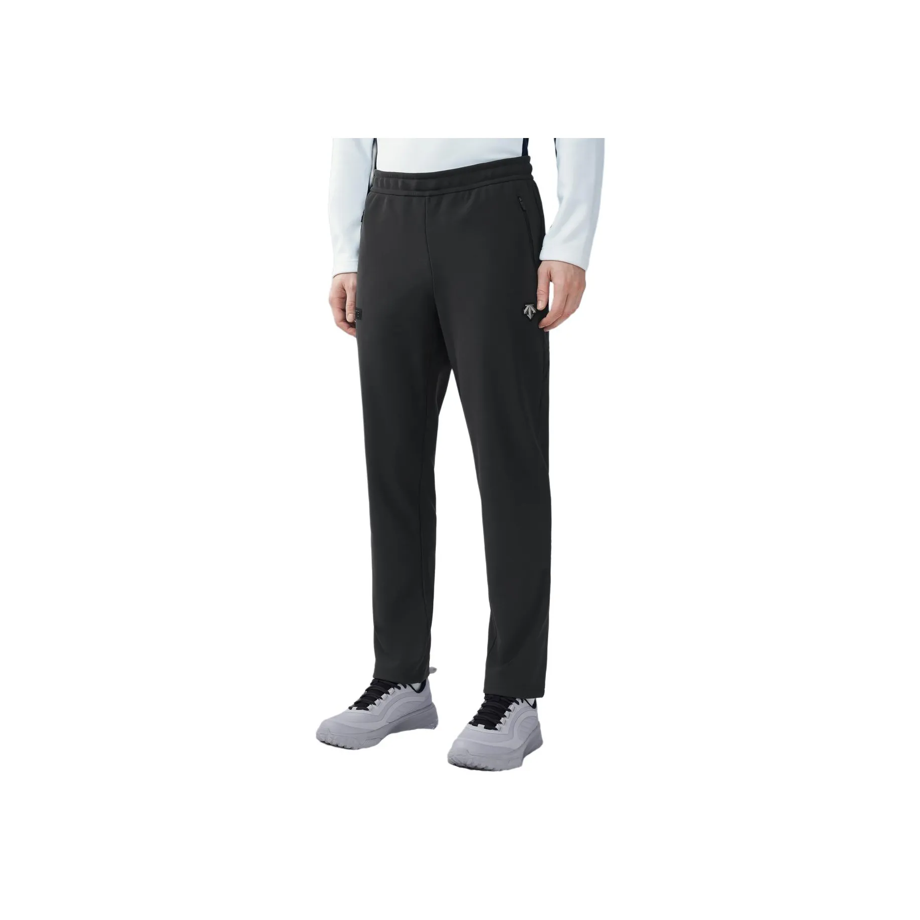 DESCENTE SKI STYLE Knitted Sports Pants Unisex Black