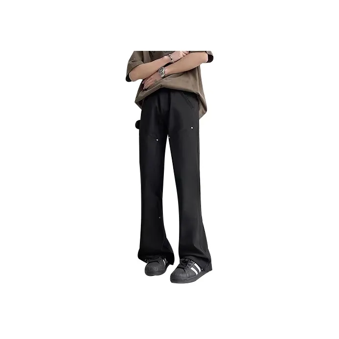AMANDA BY Casual Pants Summer Unisex Black