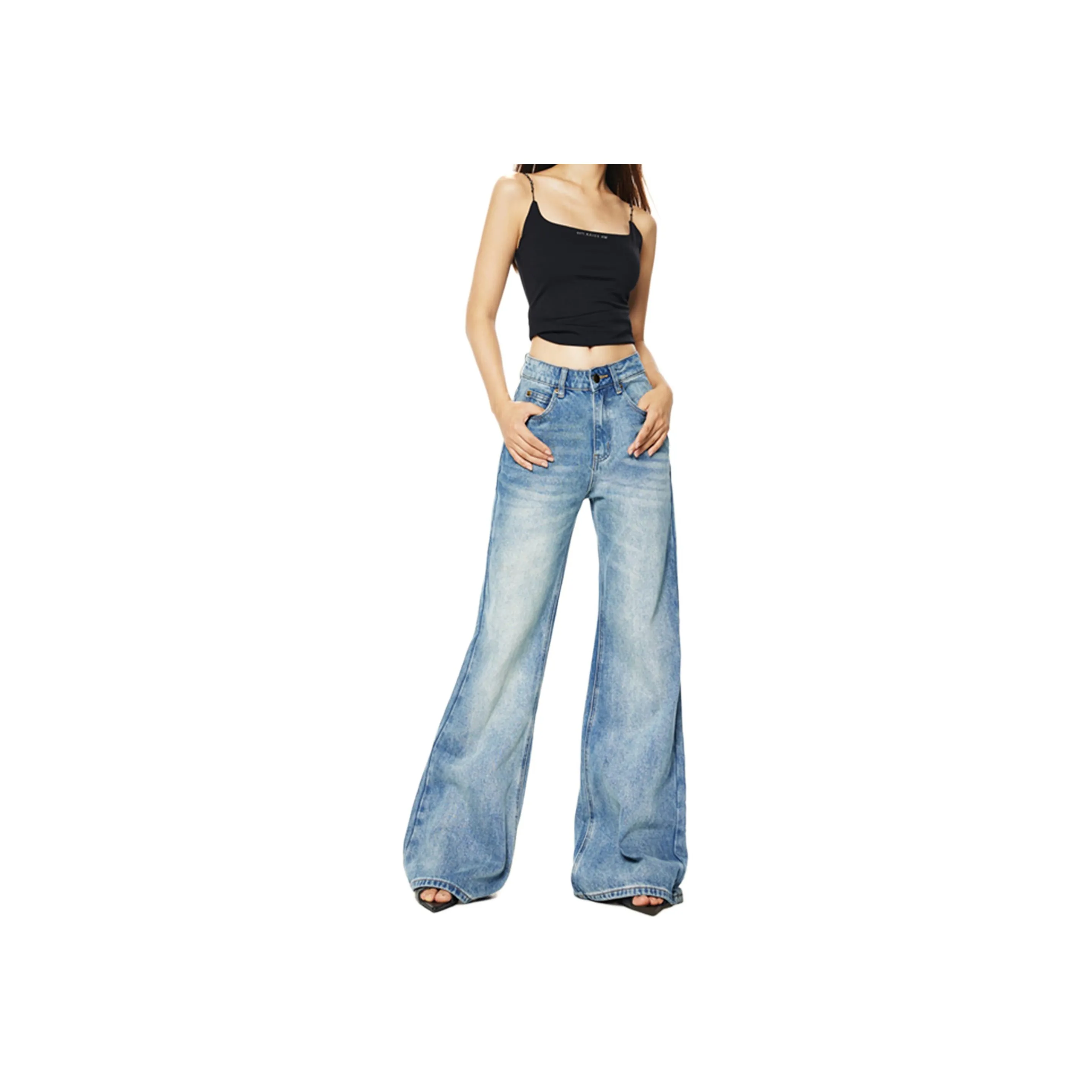 Wen Shan Jeans Women's Teal Blue
