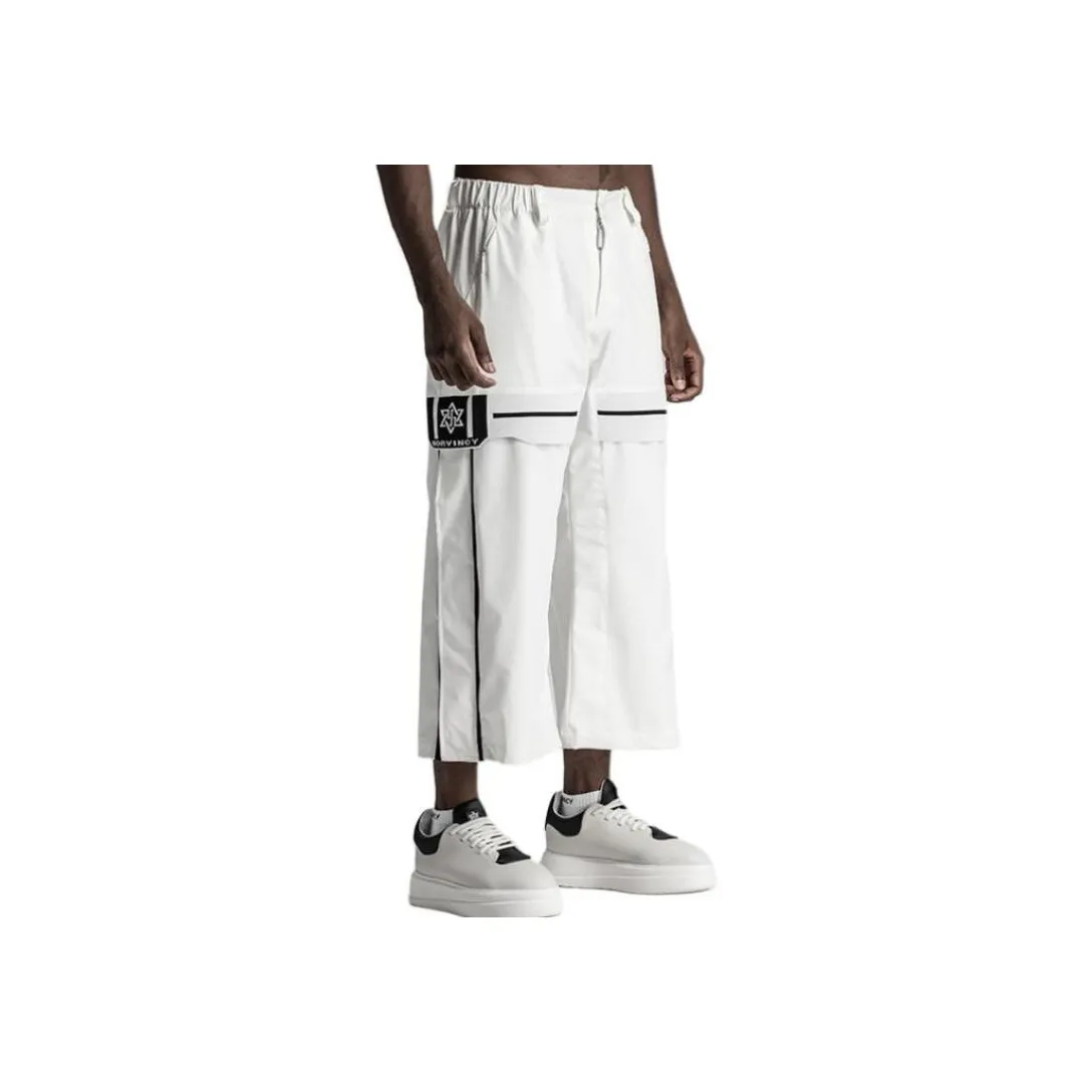 NORVINCY Western Outdoor Cycling Casual Pants Unisex White