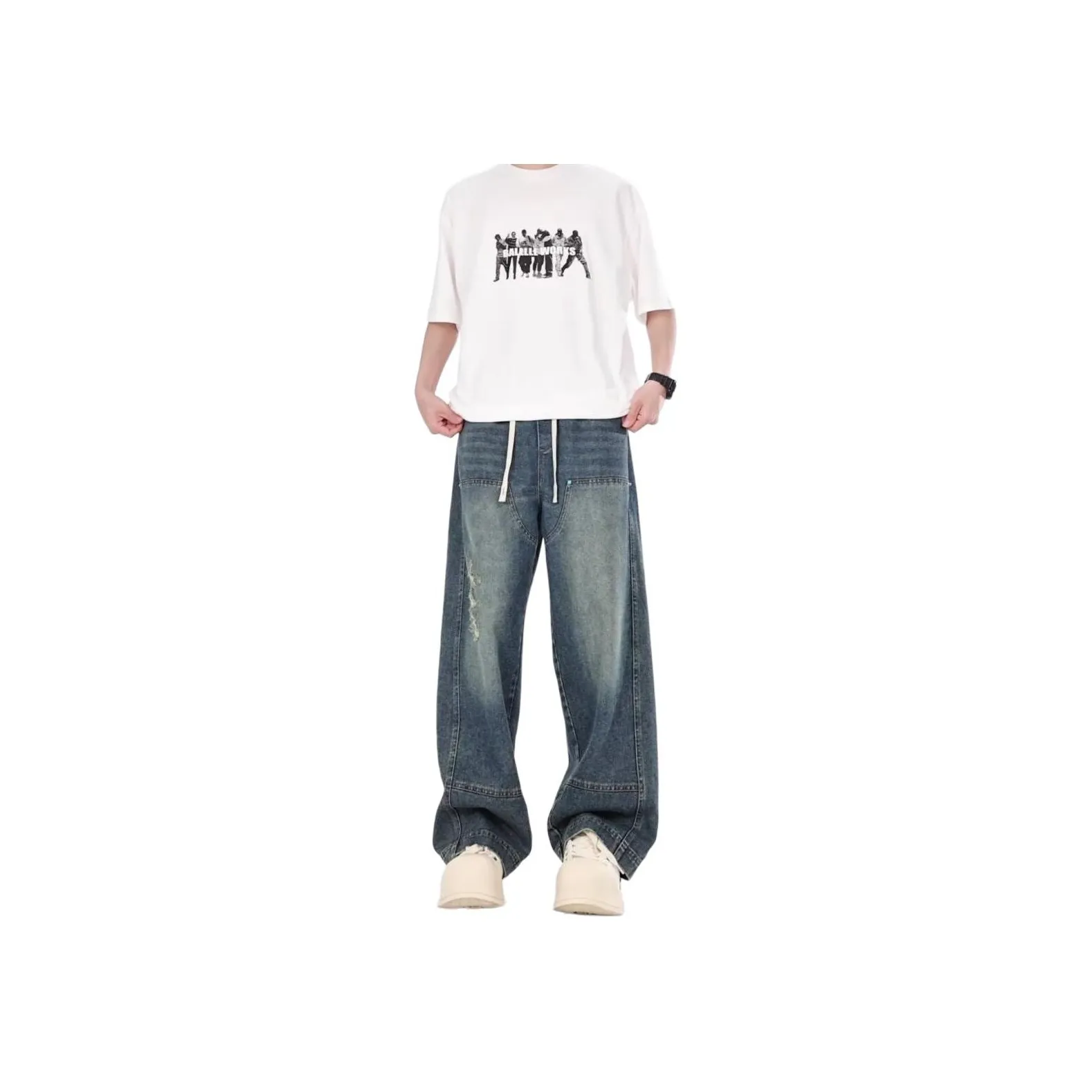 Genesiszero Blue Unisex Jeans