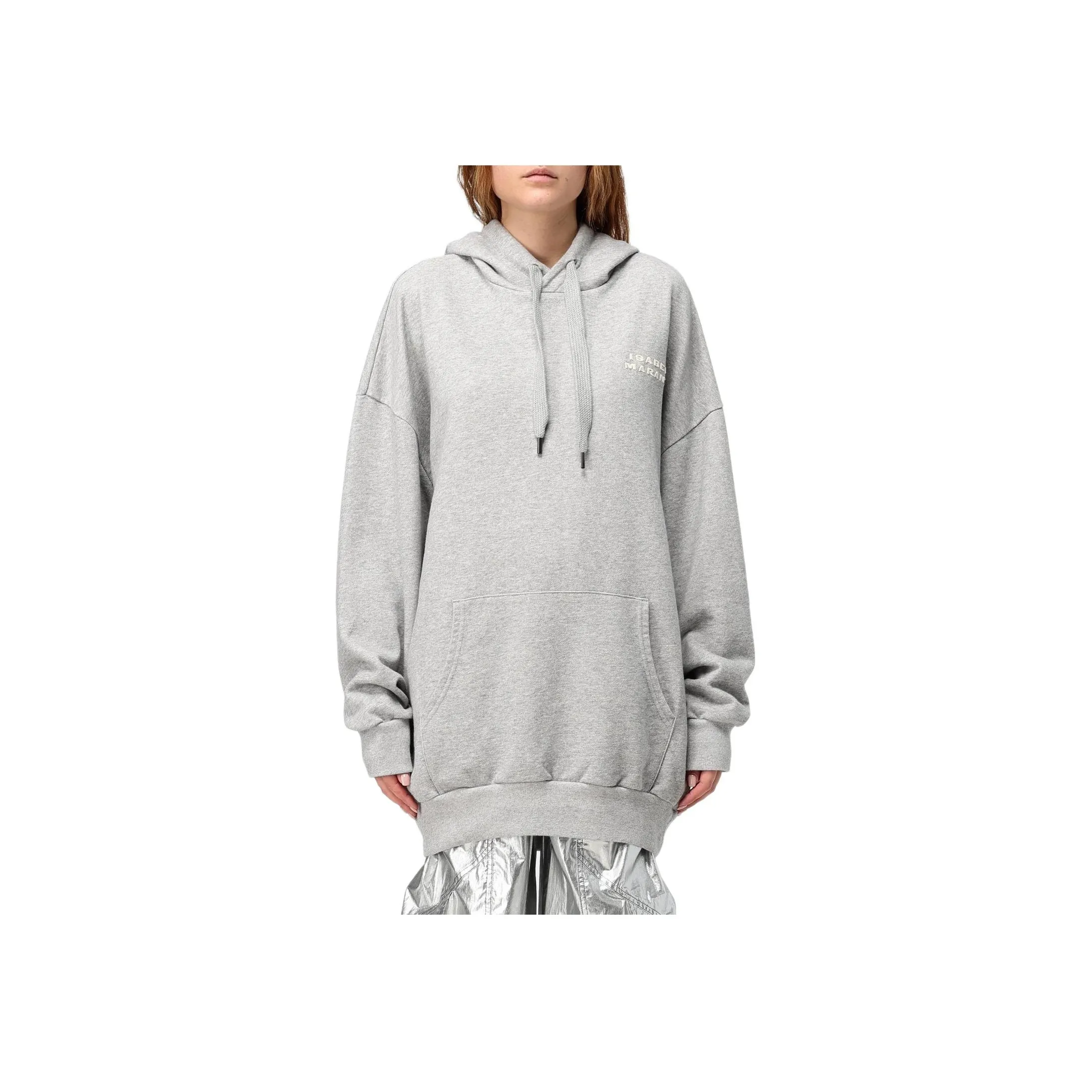 ISABEL MARANT Solena Logo Embroidered Drawstring Hoodie