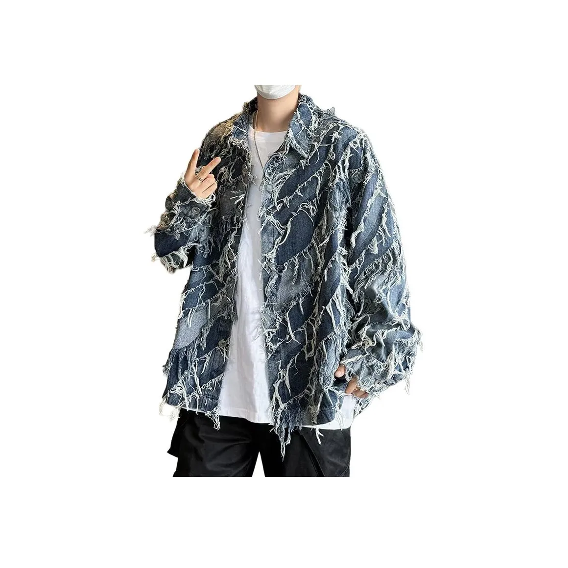 FALIAMS Denim Jacket Unisex Blue
