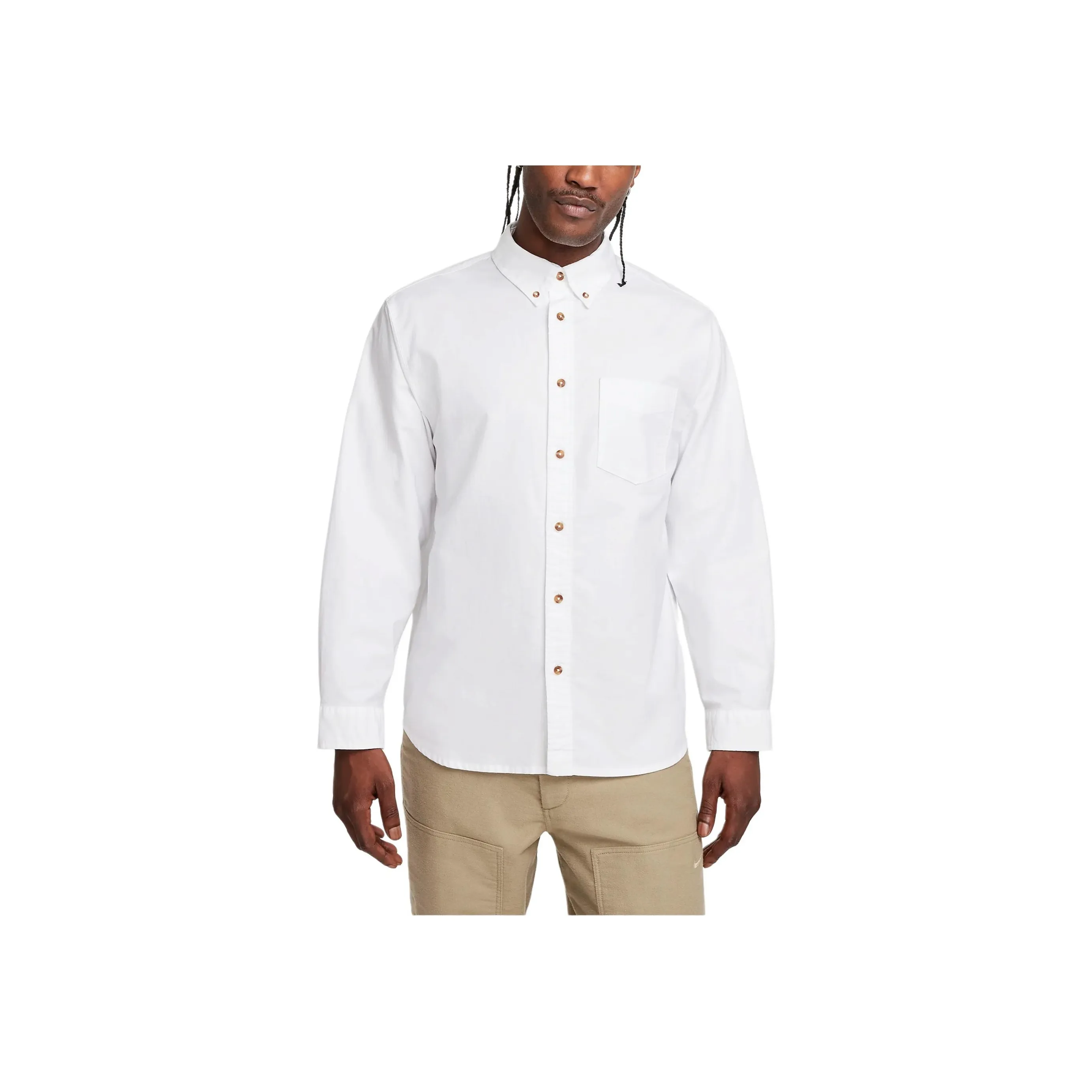 Nike Life Men's Long Sleeve Oxford Button Down Shirt