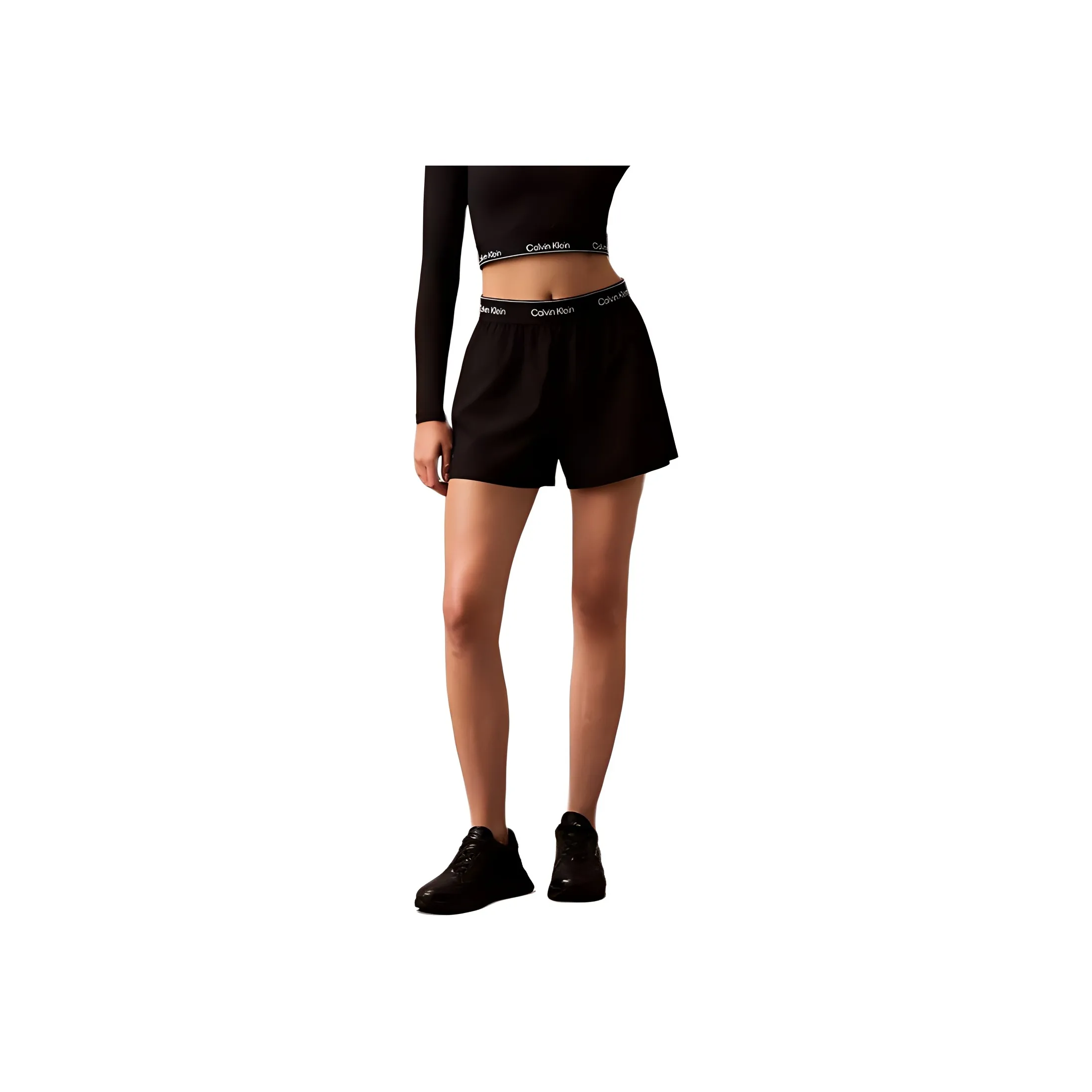 CALVIN KLEIN Sports Shorts Women's Black