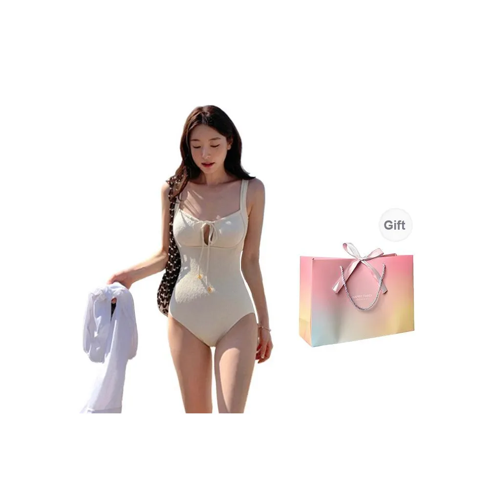 LUYOUYE One-piece Swimsuit Women's Ecru