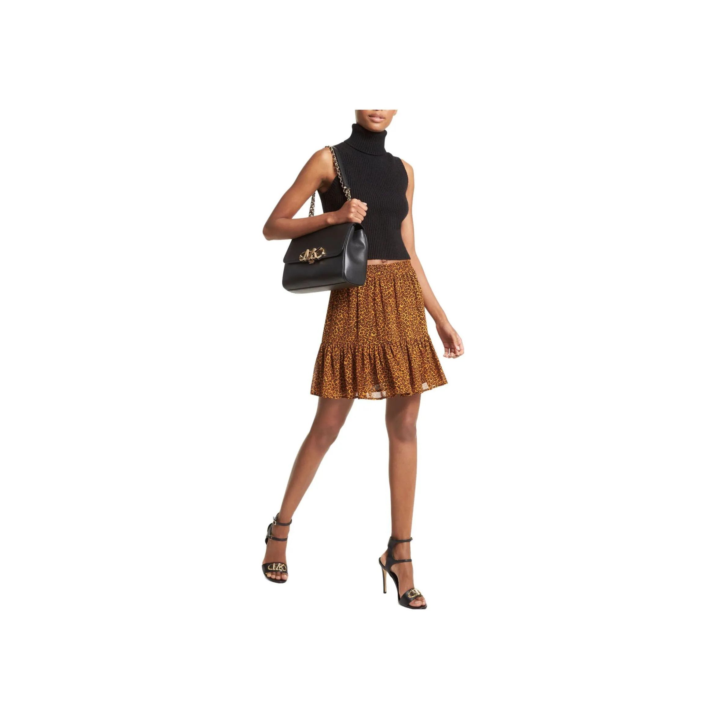 MICHAEL KORS SS23 Повседневные короткие юбки Женские Желтый