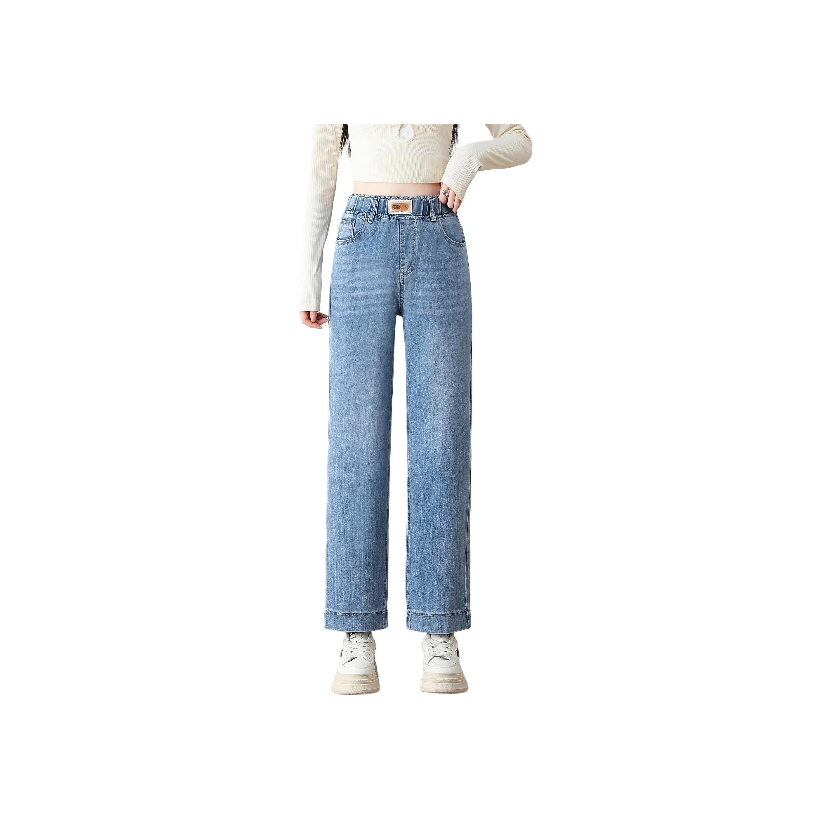 ORIGIN Jeans Women's Light Blue Ankle Length Pants
