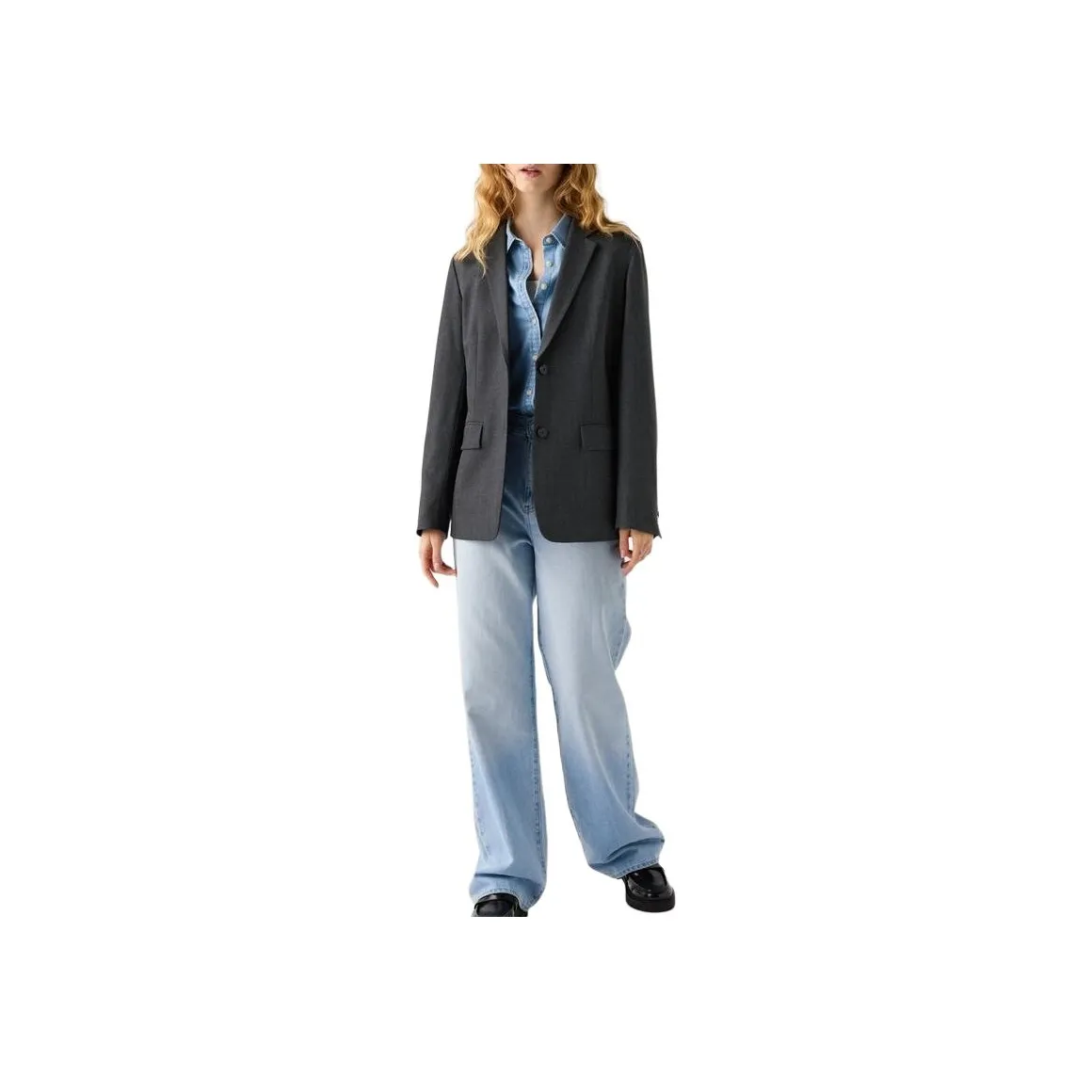 UNIQLO Бизнес-костюм женский серый