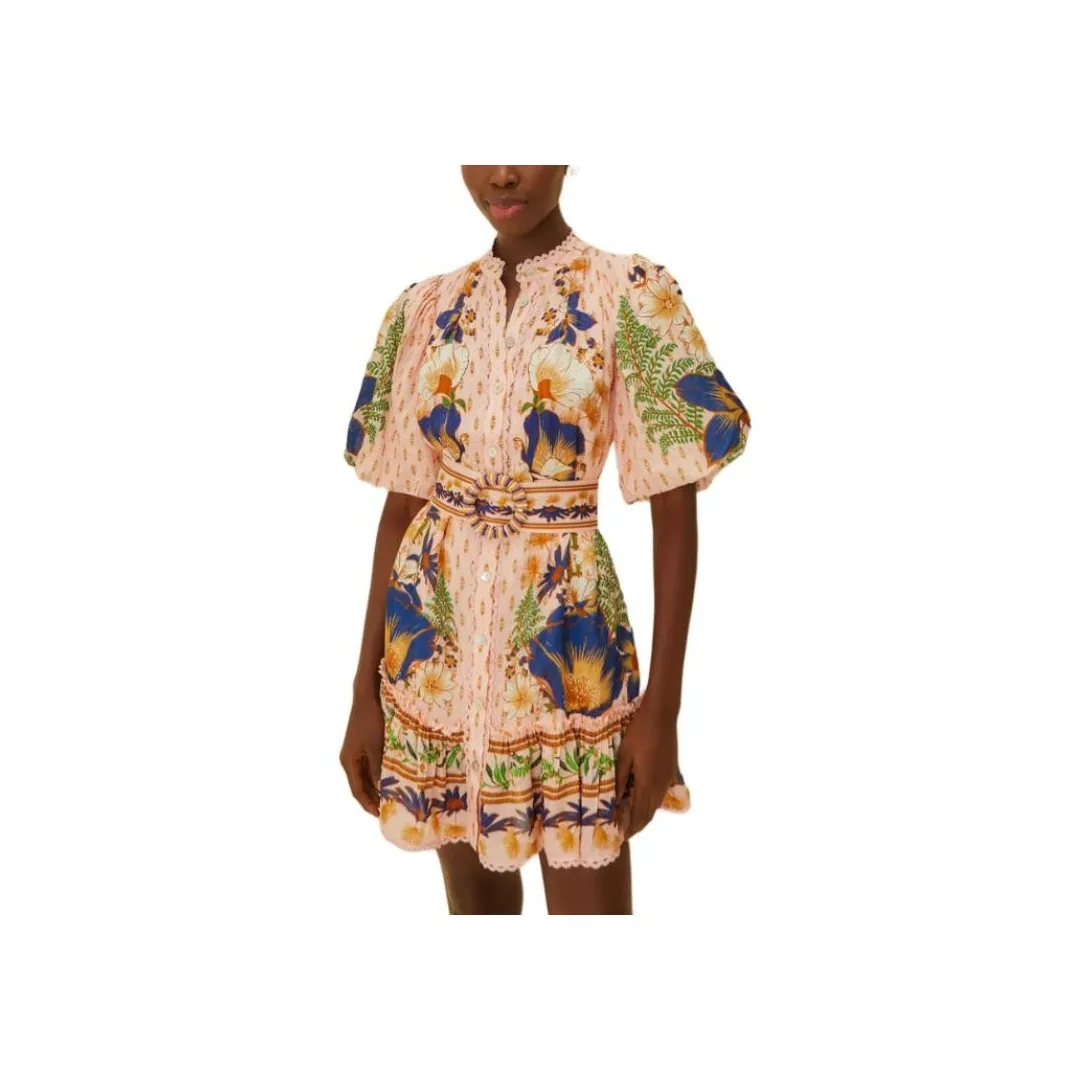 Farm Rio Dream Garden Mini Dress