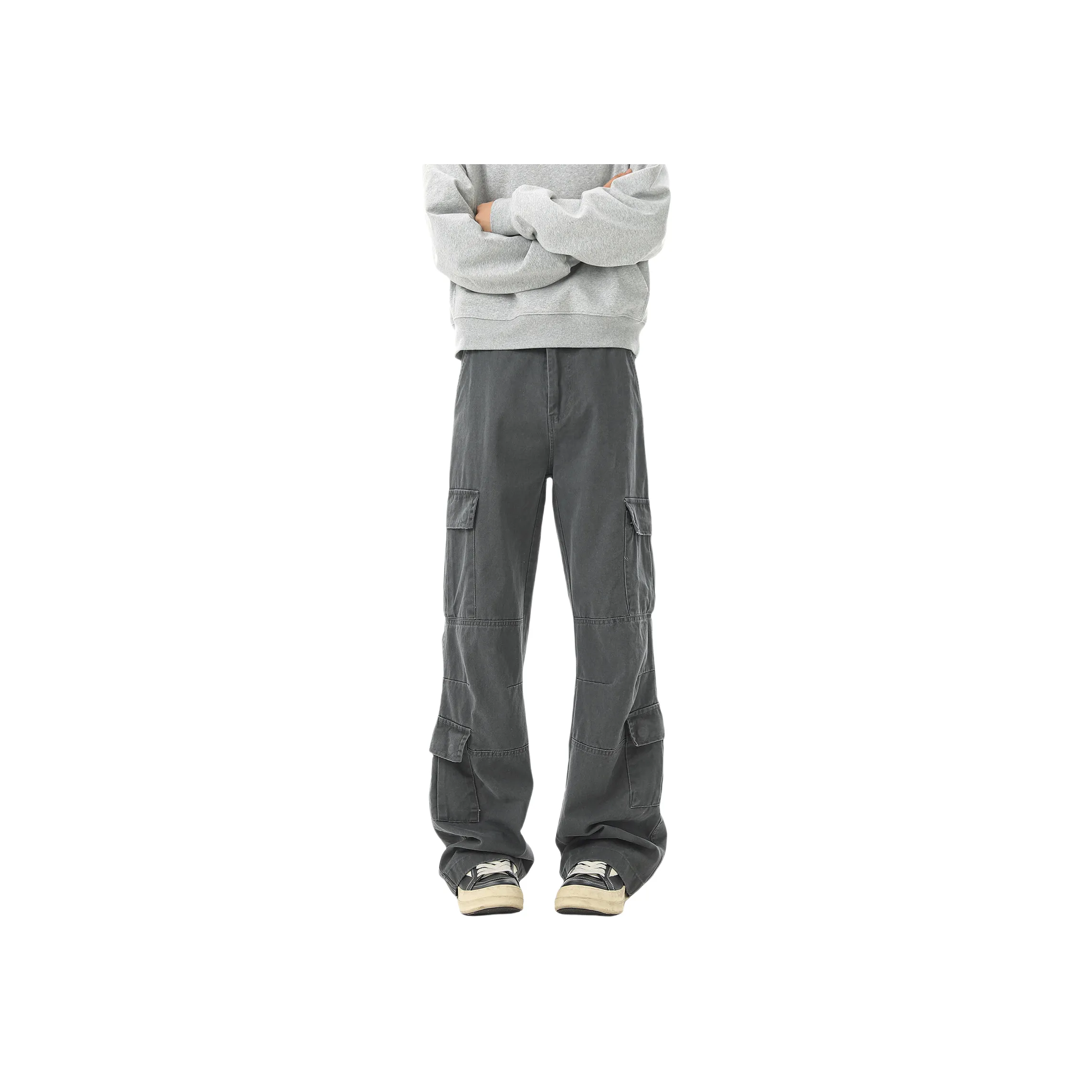 ZYKY Cargo Pants Unisex Gray