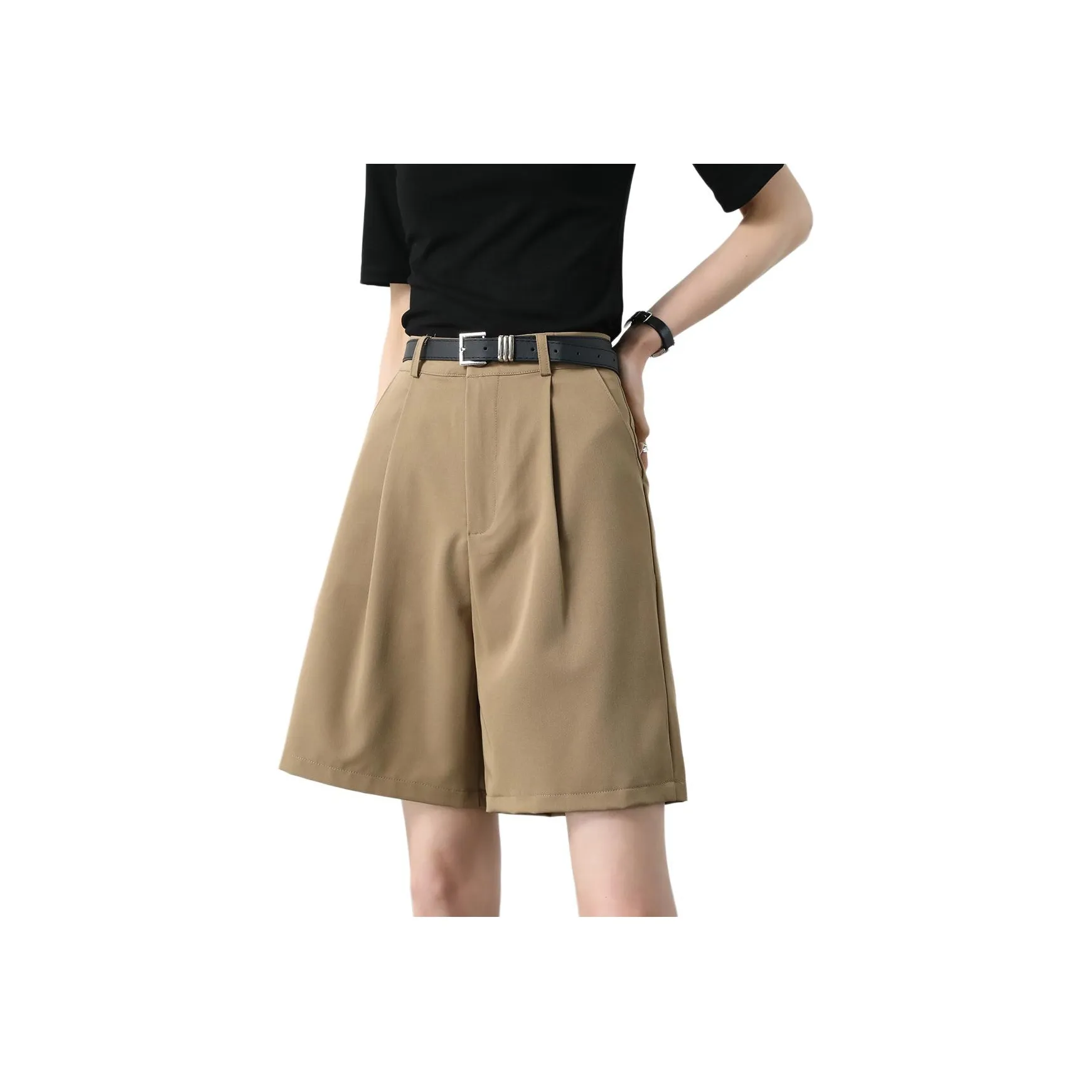 TERRE BLEUE Повседневные шорты женские хаки