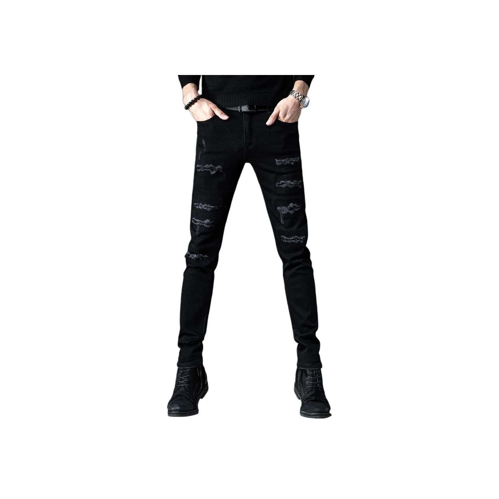 Devanro Jeans Men's Black