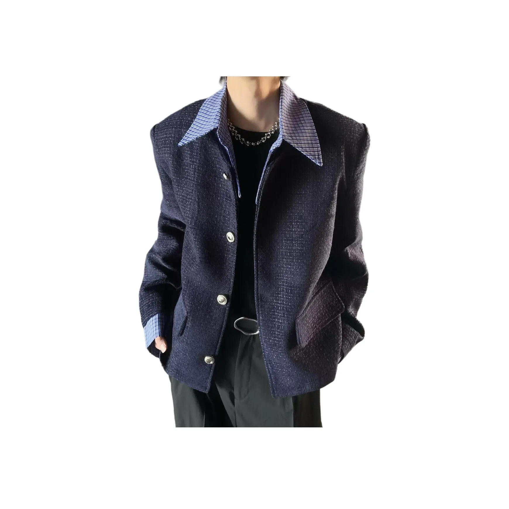 PEA Синий Унисекс Рубашки