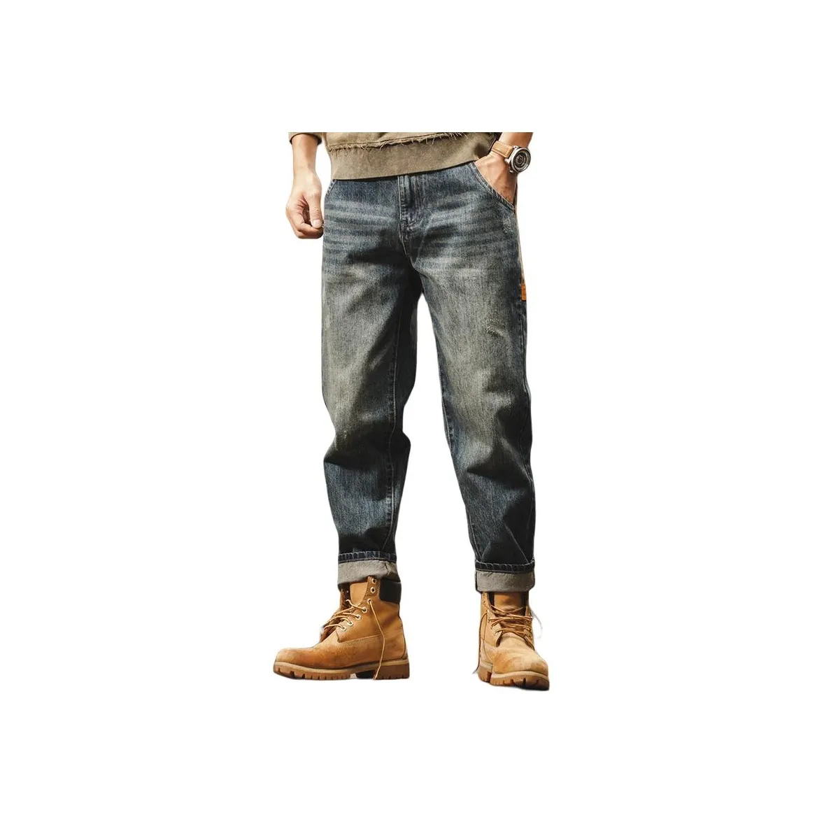 JIELEINUO Мужские Джинсы