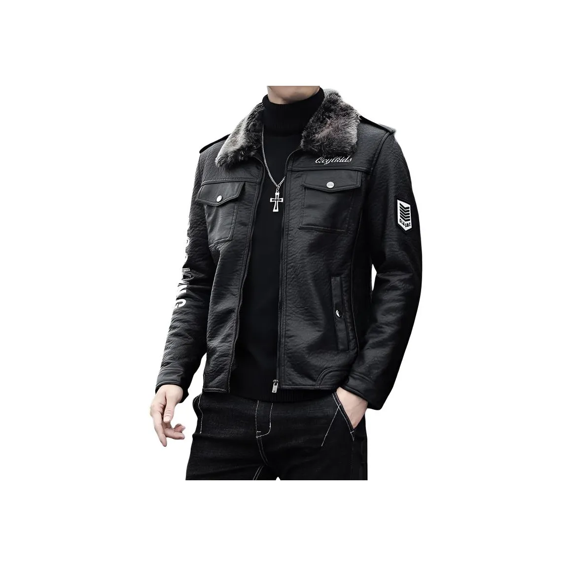 TAIZILONG Кожа Куртка Куртка Мужская