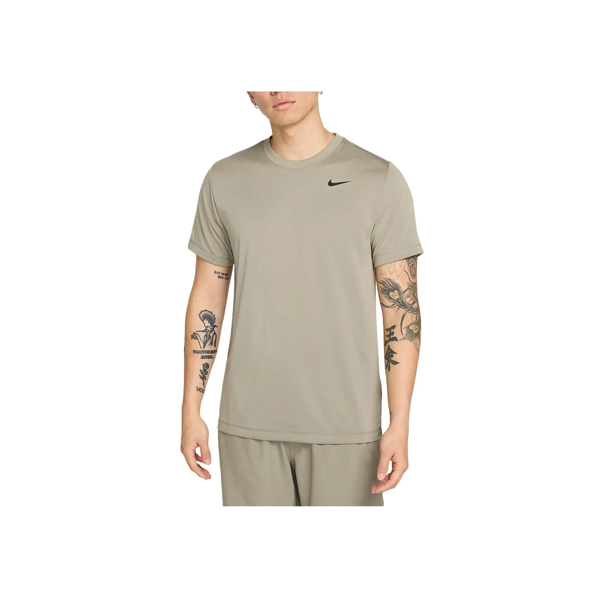 Nike Dri Fit SS25 T Shirt Men's Light Army Green/Black