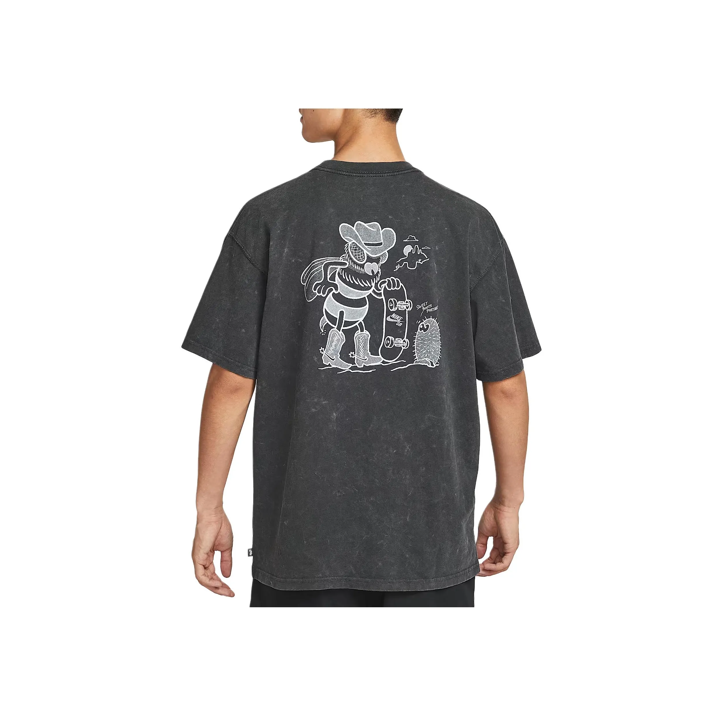 Nike SB Серый Черный Мужской T-Рубашки