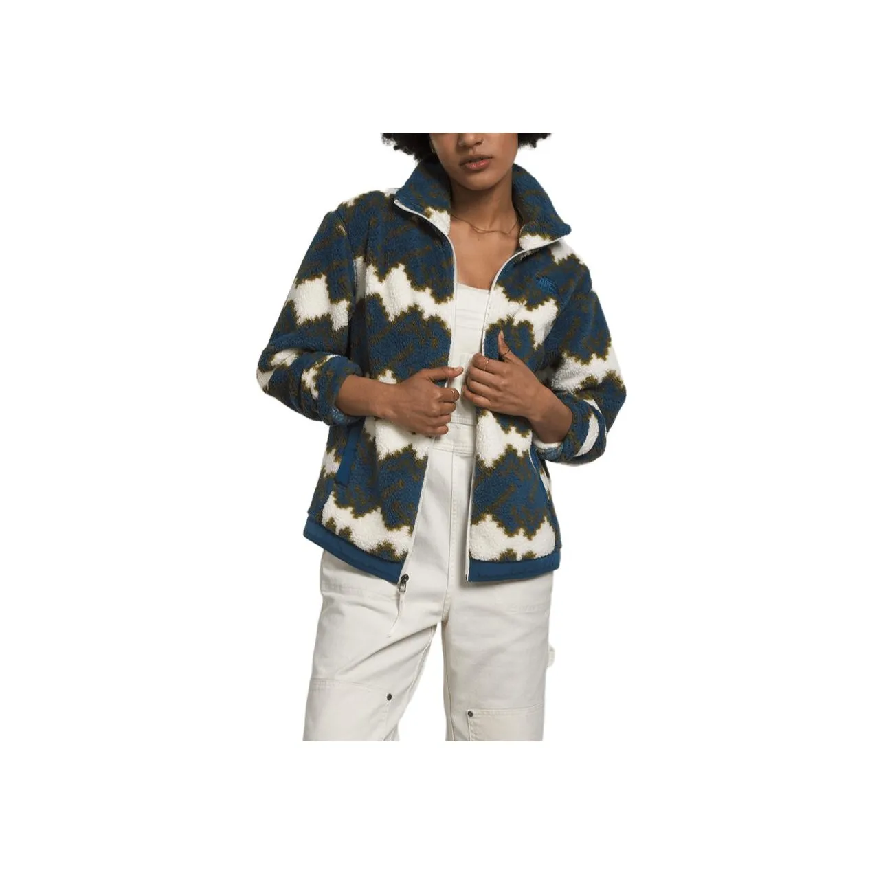 THE NORTH FACE Флис Женский CAMPSHIRE Синий PP Бархат feel Куртка Женская Синий