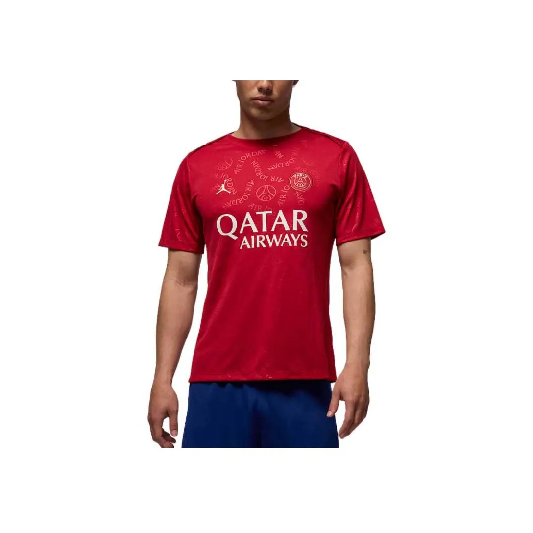 Джордан ACADEMY Футбол Джерси Мужской Красный Призрачный Серый Белый