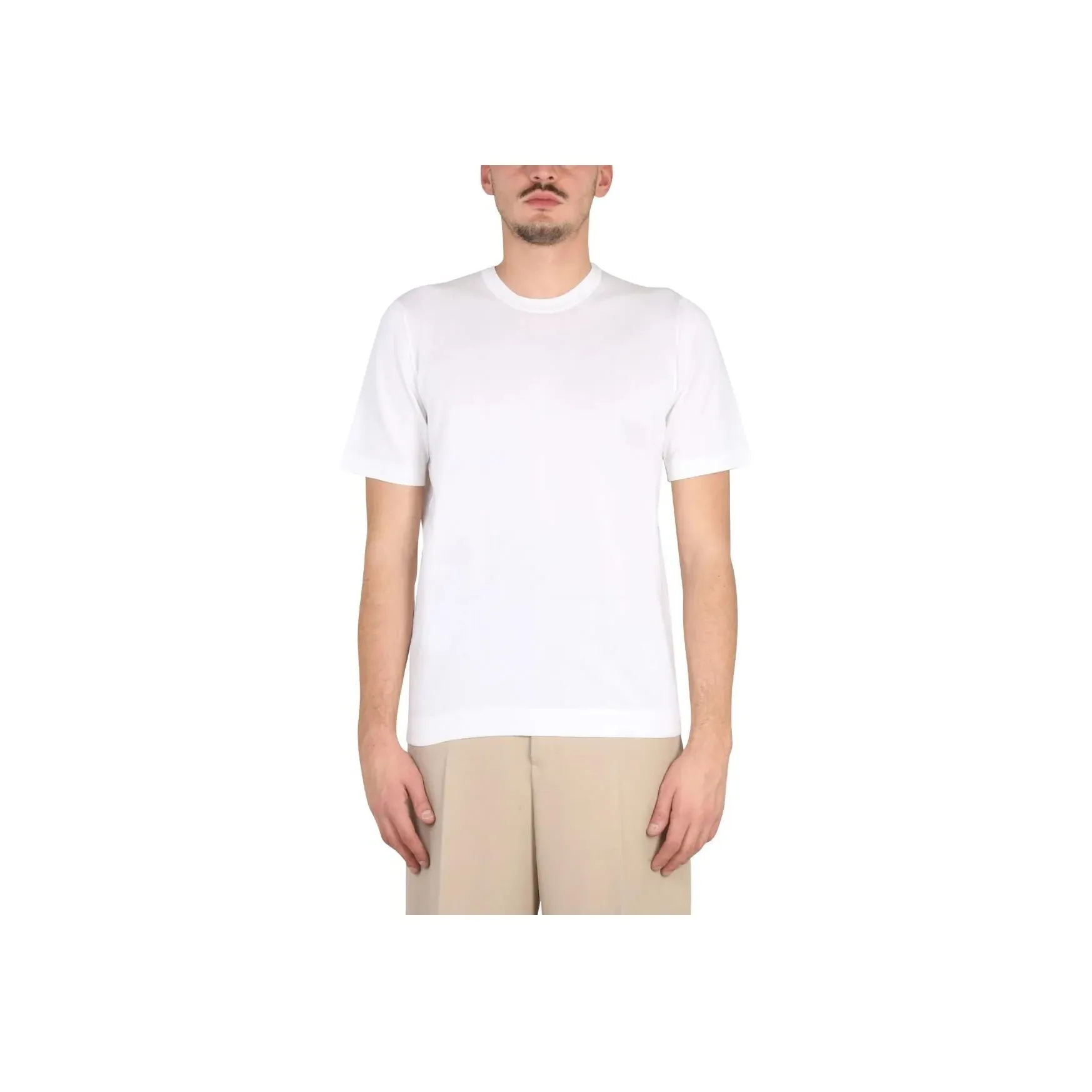 Drumohr Crewneck Straight Hem T Shirt