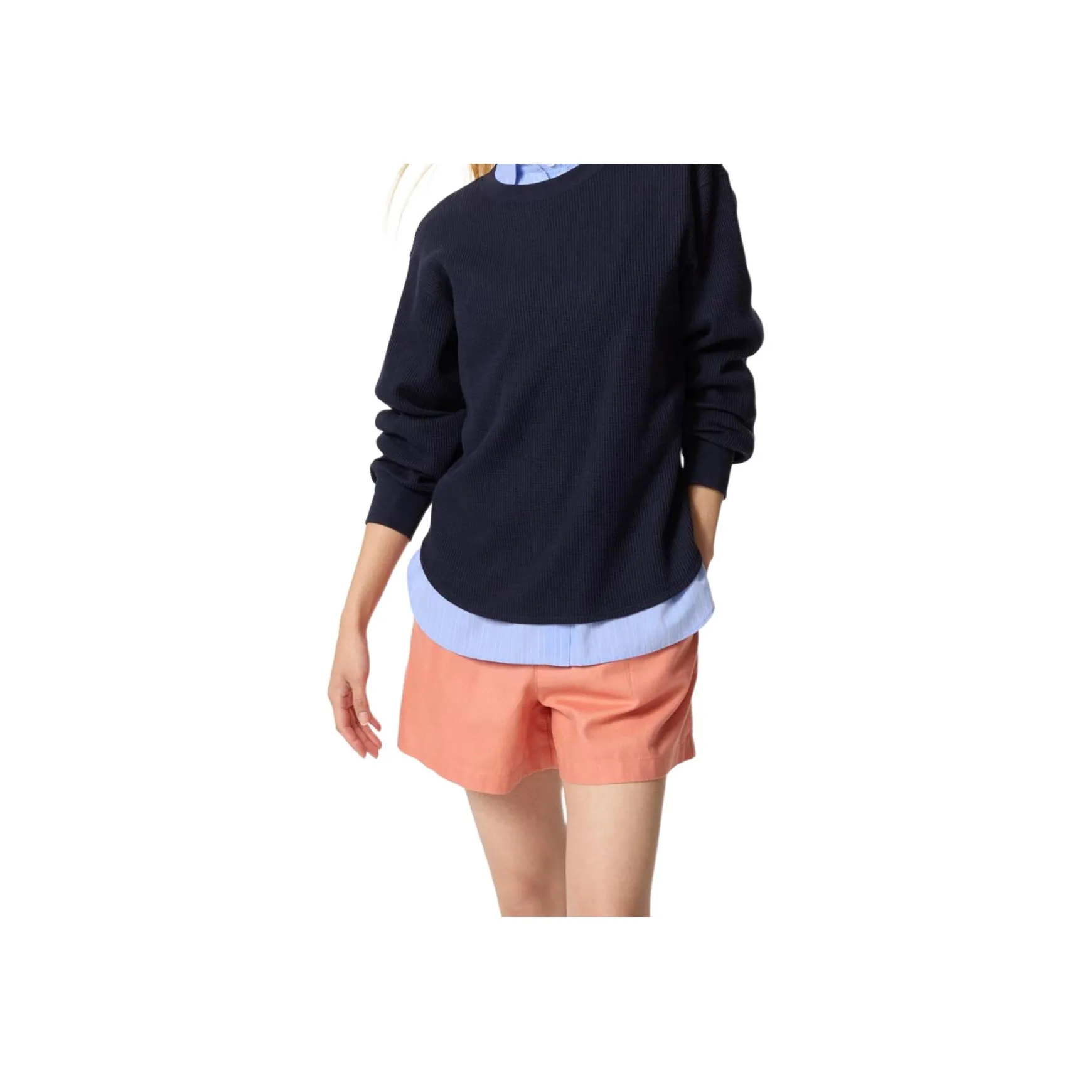 UNIQLO Повседневные шорты женские оранжево-желтые