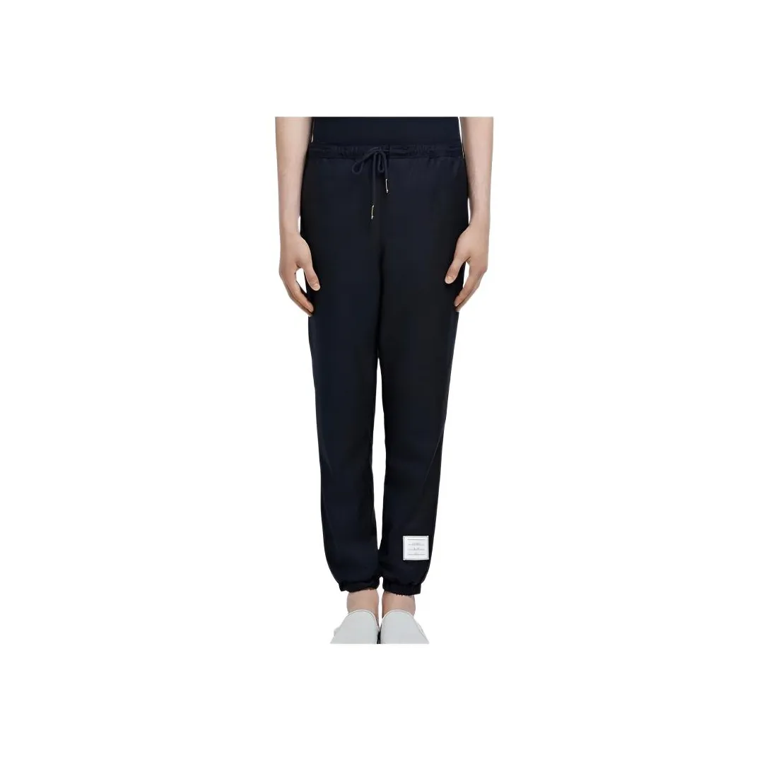 THOM BROWNE Drawstring waist Wool Track Pants