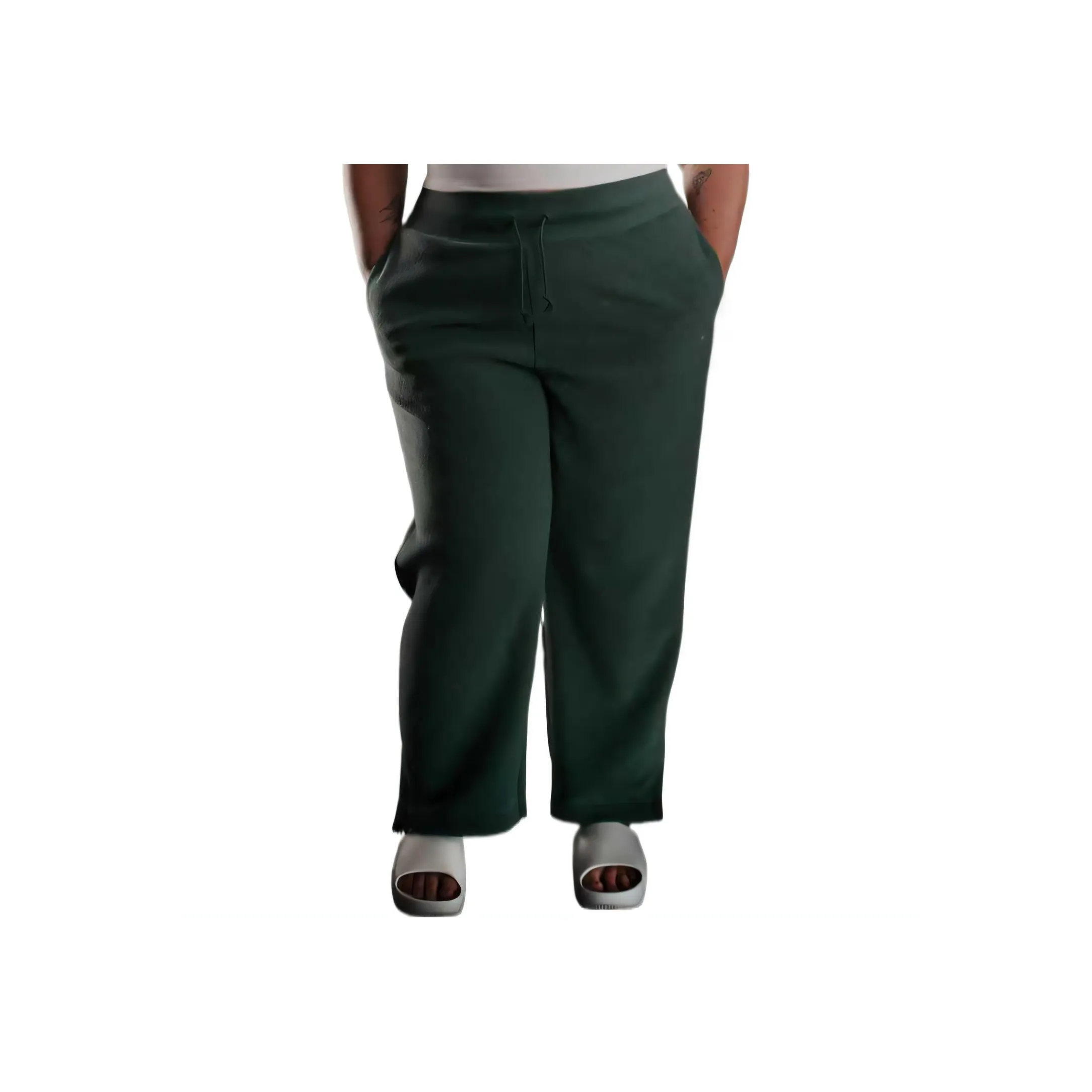 Nike Sportswear Phoenix Plush Women's High Waisted Wide Leg Cozy Fleece Pants Plus Size