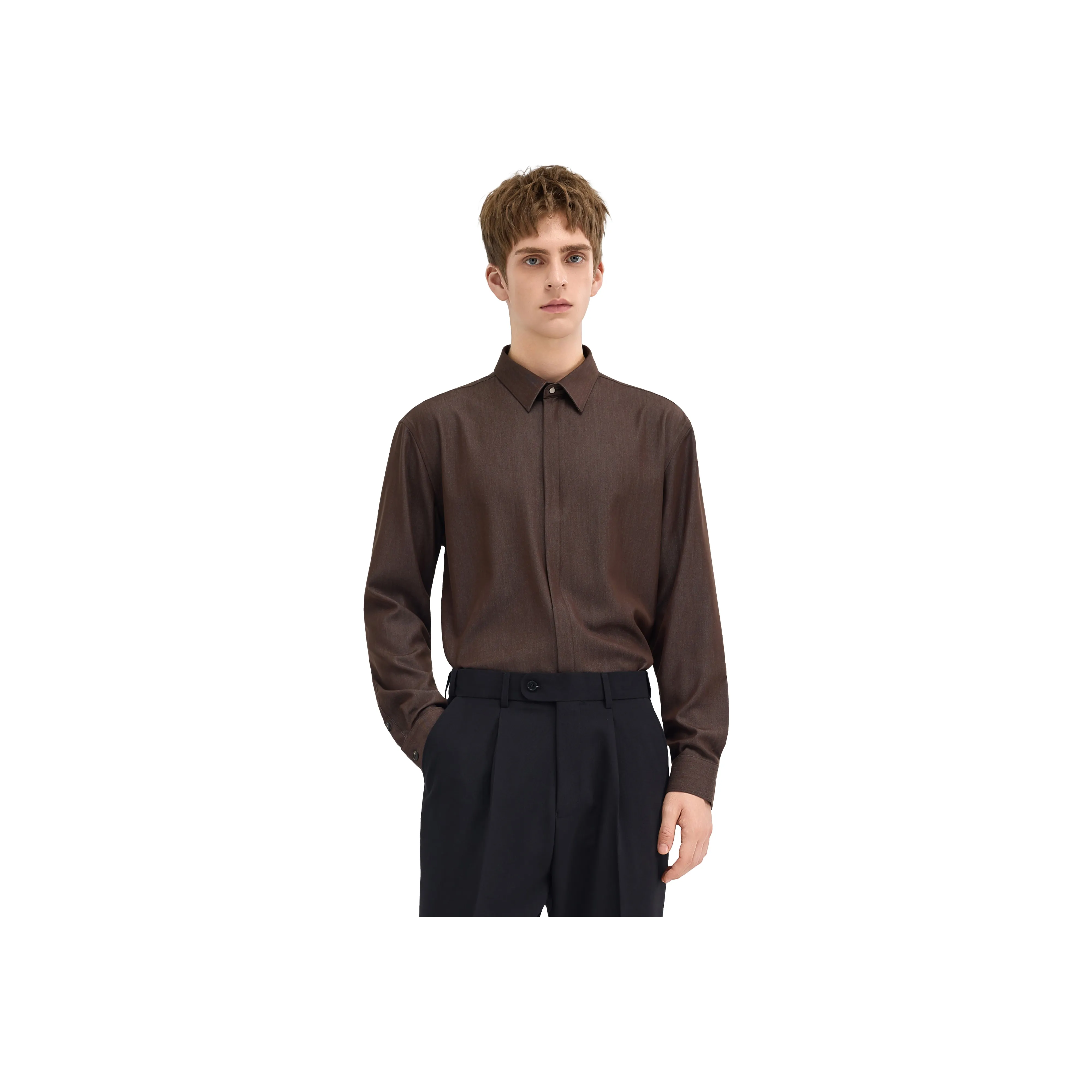 WILD LEADER Винтажный кофе Унисекс Рубашки