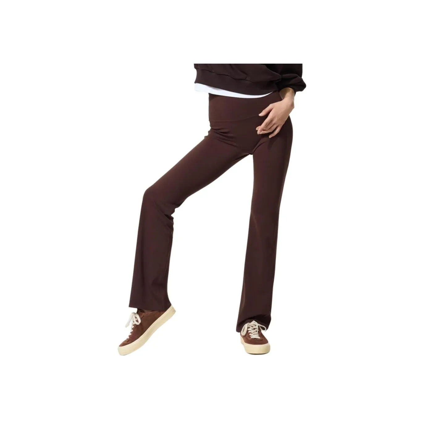 UNIQLO Женские леггинсы цвета темная умбра