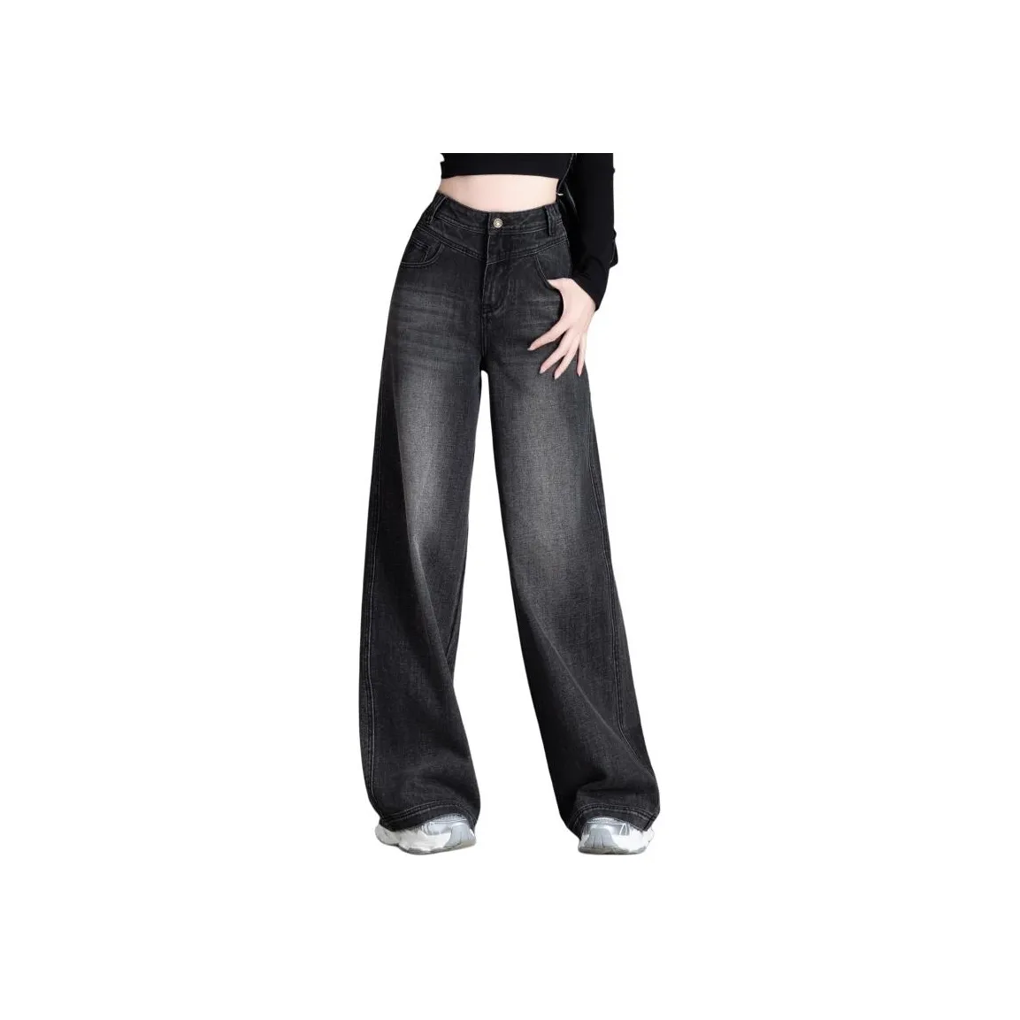 You Cow Me Pants Jeans Women's Black