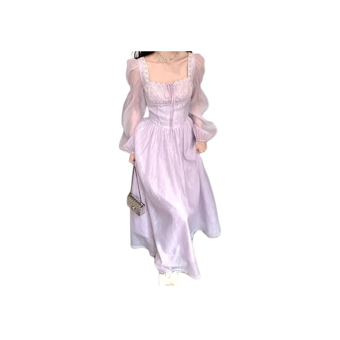 BVODE Длинное платье с длинными рукавами женское