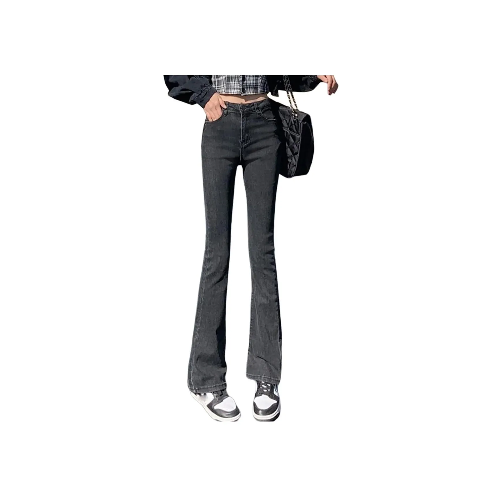 7 SEVFUN Черные Женские Джинсы