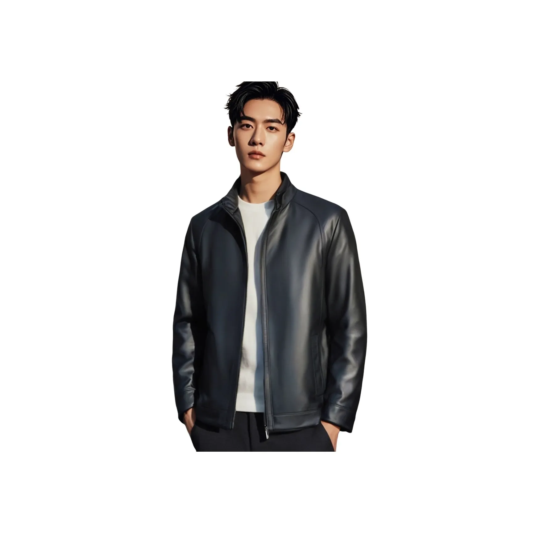 KAISER Leather Jackets Men Black