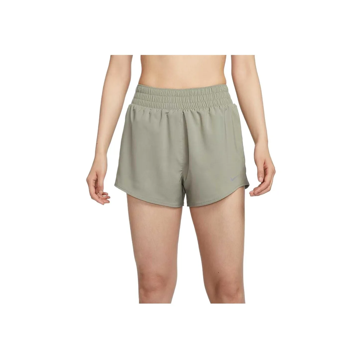 Nike AS W NK ONE DF HR 3IN BR SHORT Sports Shorts Women's Green