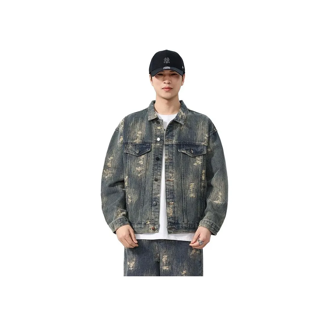 HIPHOPPUNKS Винтаж Мужские Джинсовые Куртки