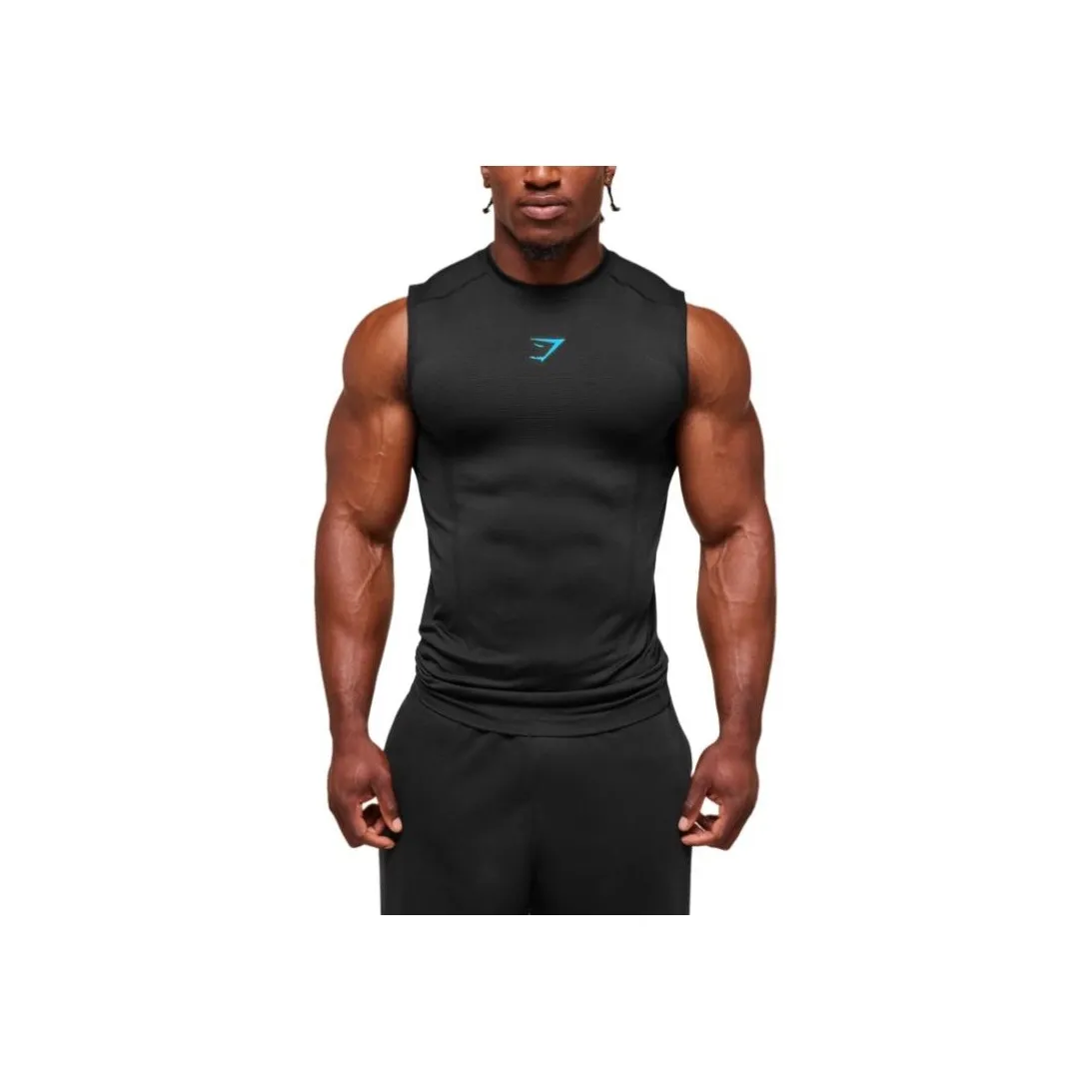 GYMSHARK Мужские черные майки