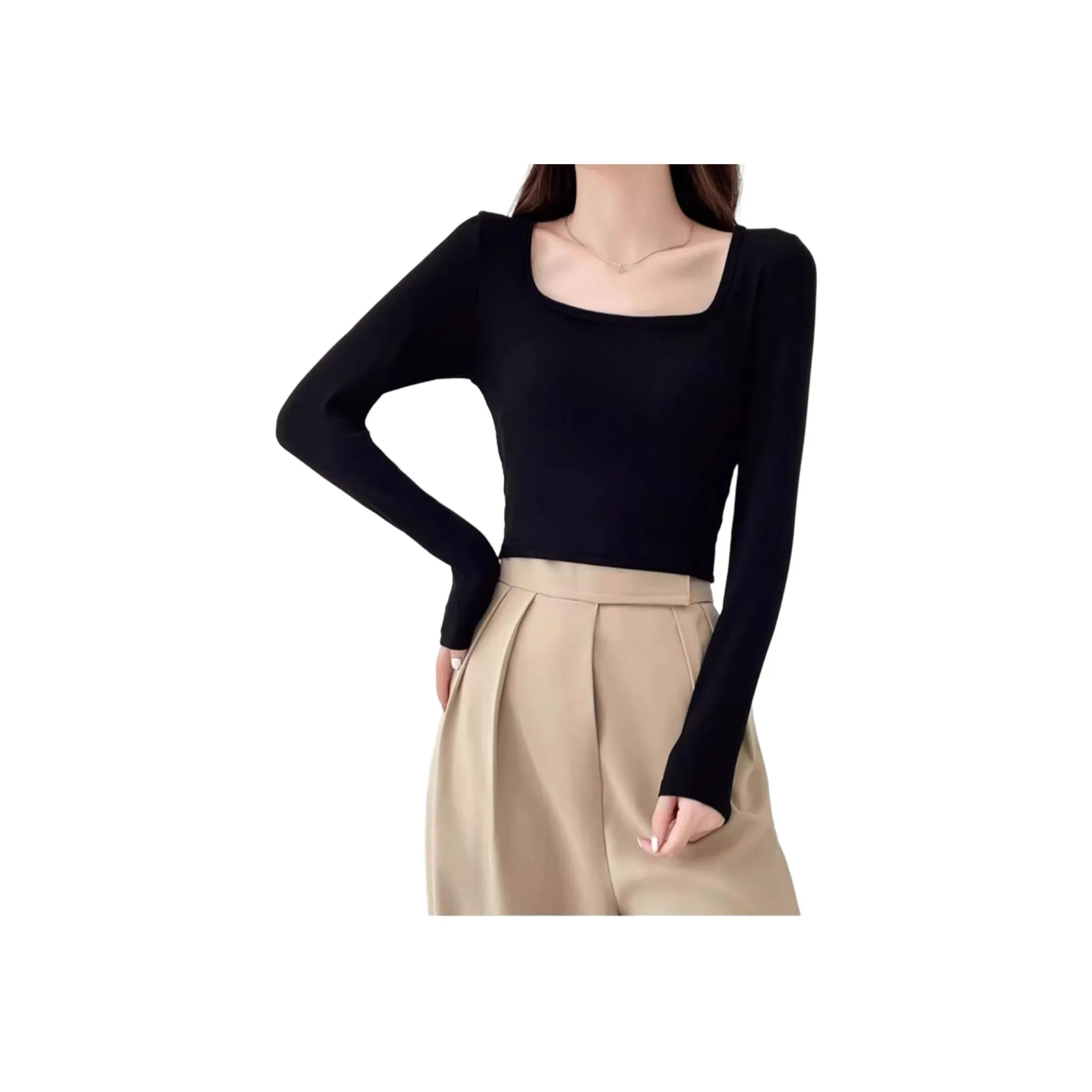 Городская красота T-рубашка осенняя и зимняя женская